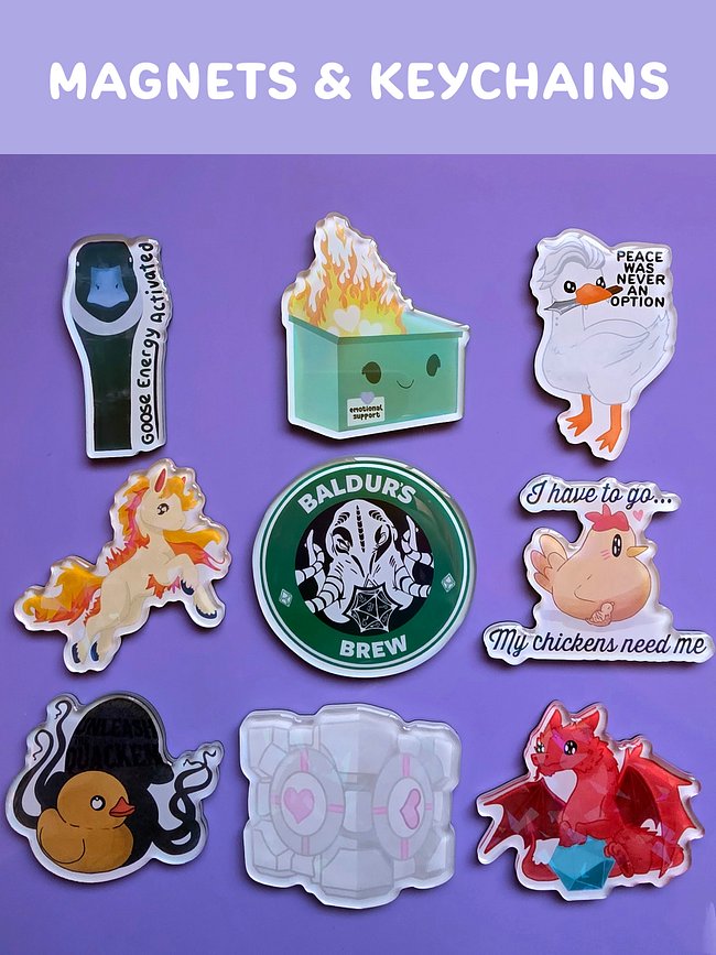 Magnets and Keychains