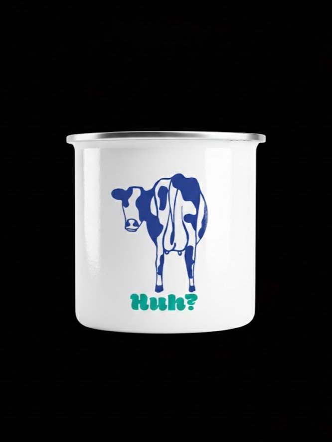 Huh? - Enamel Mug product image (1)