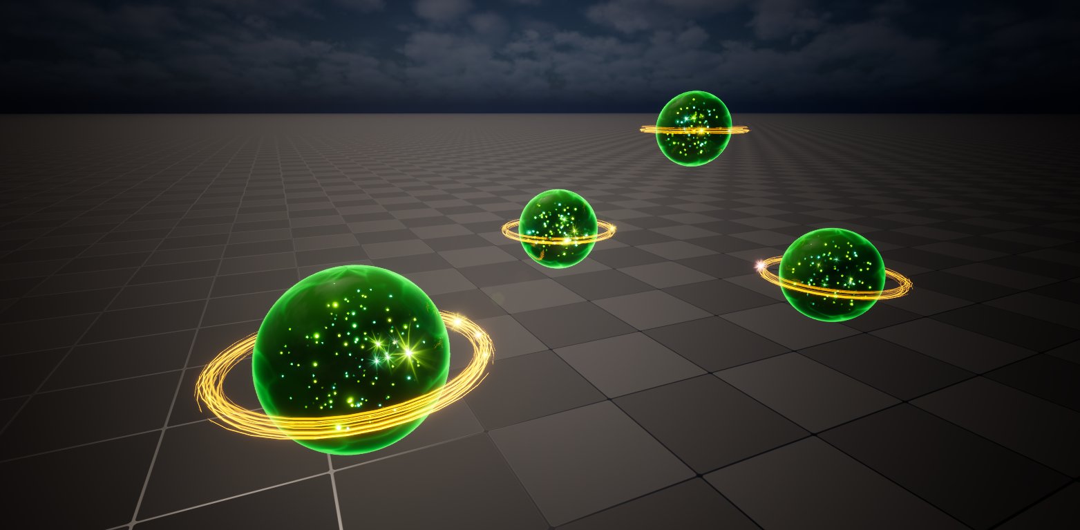 Glowing Ring Orb VFX in Unreal Engine 5.6 Niagara product image (1)