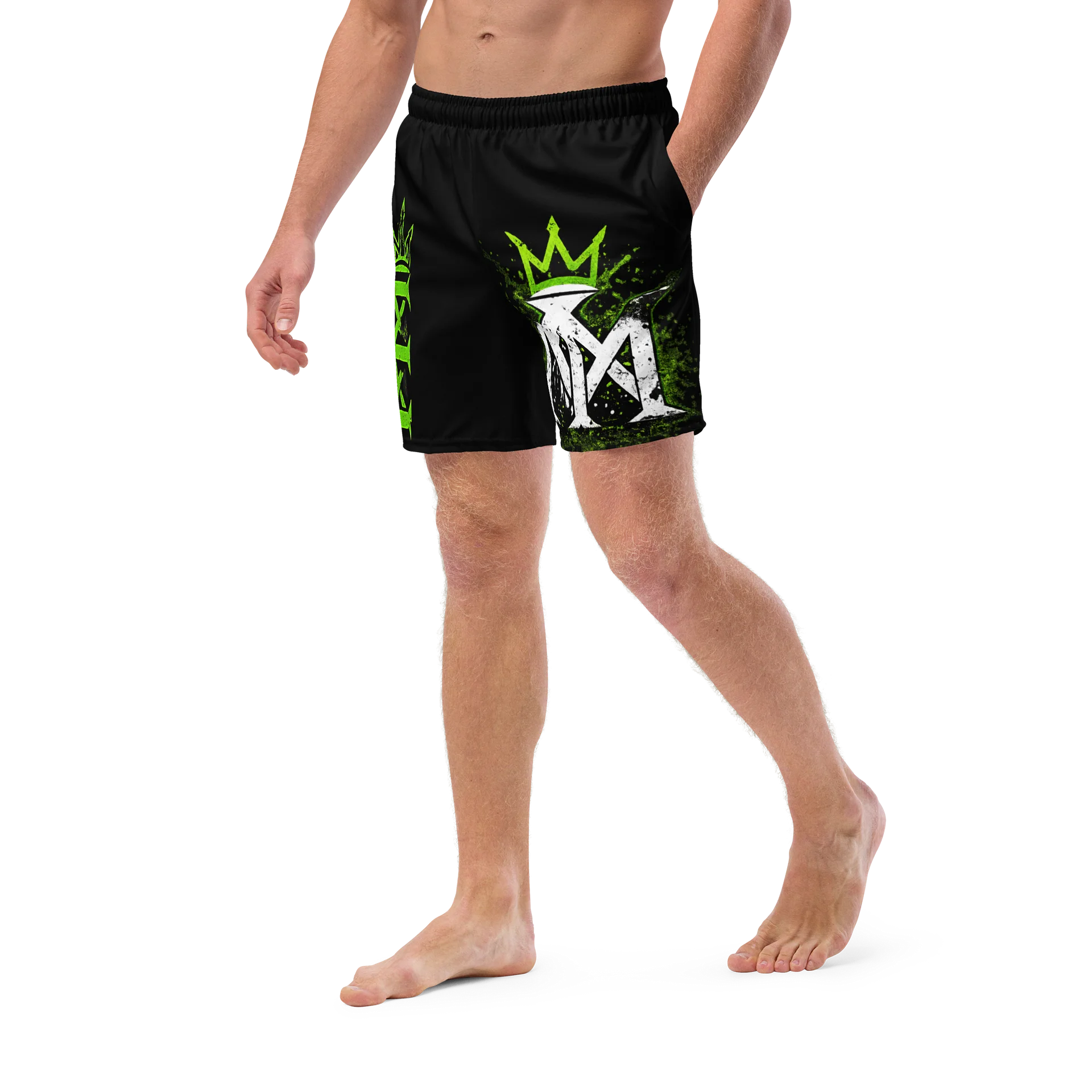 MMD Crowned Neon Graphic Swim Trunks product image (5)