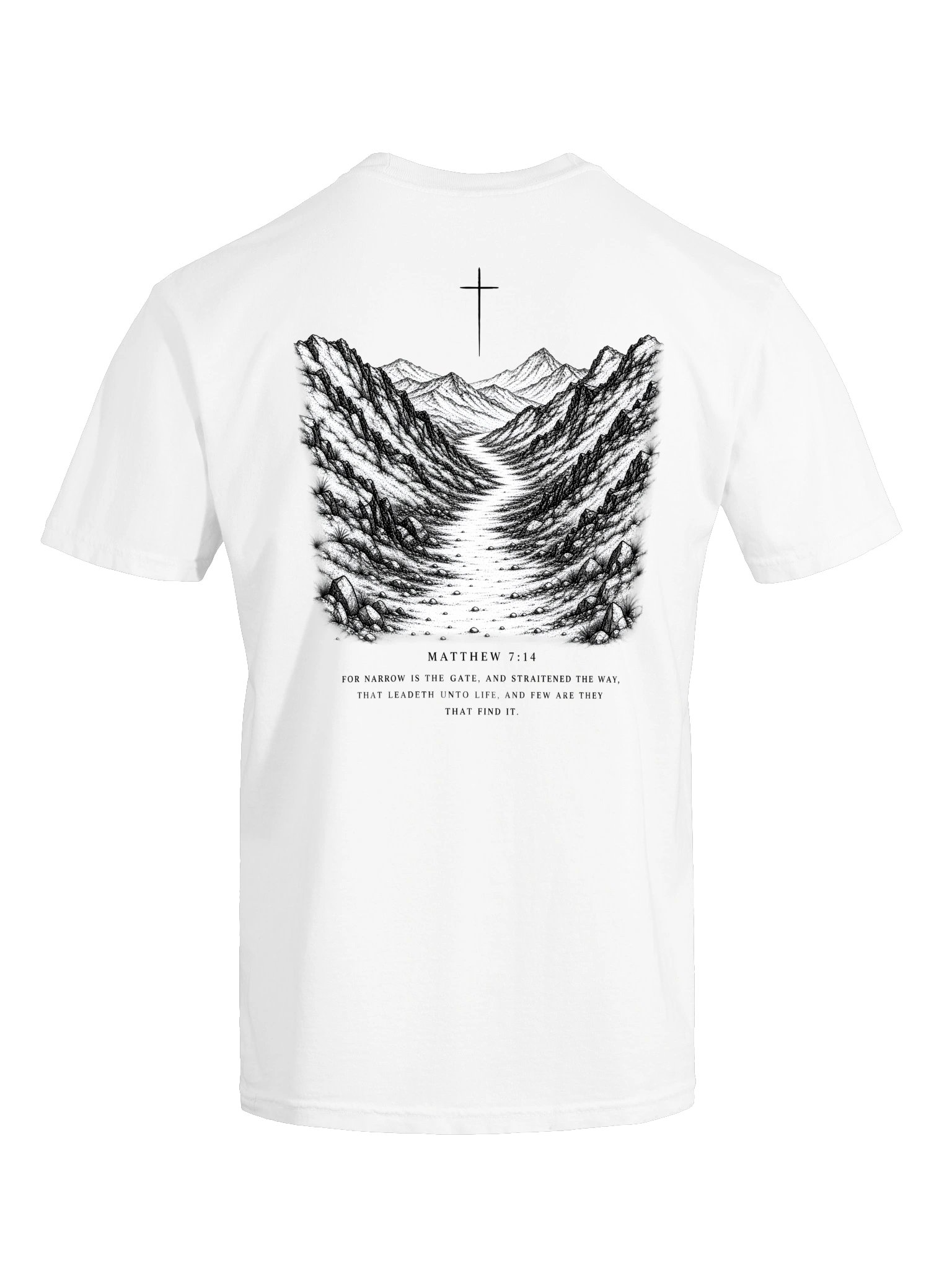 NARROWFORM T-SHIRT MATTHEW 7:14 product image (27)