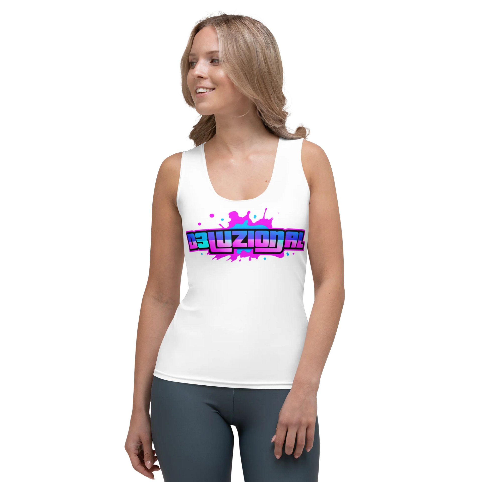 DJ D3LUZIONAL WOMEN'S FITTED TANK product image (1)