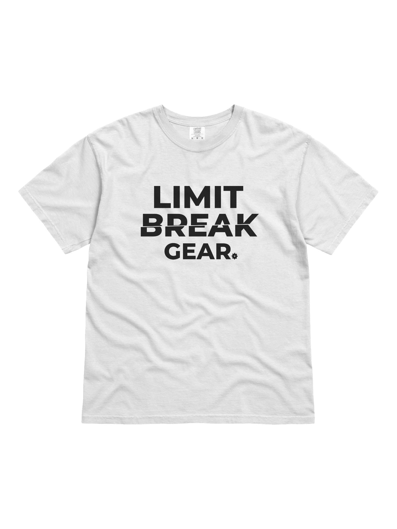 Limit Break Gear Sliced Relaxed Fit Tee - black logo product image (1)