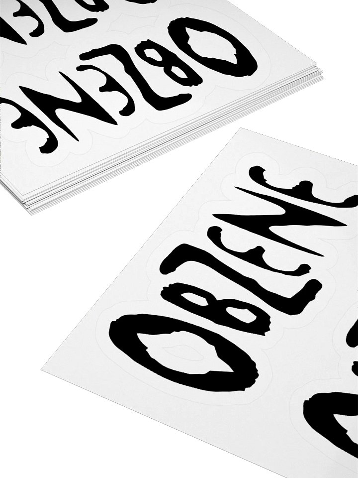 BLACK STICKERS LEGACY LOGO product image (2)