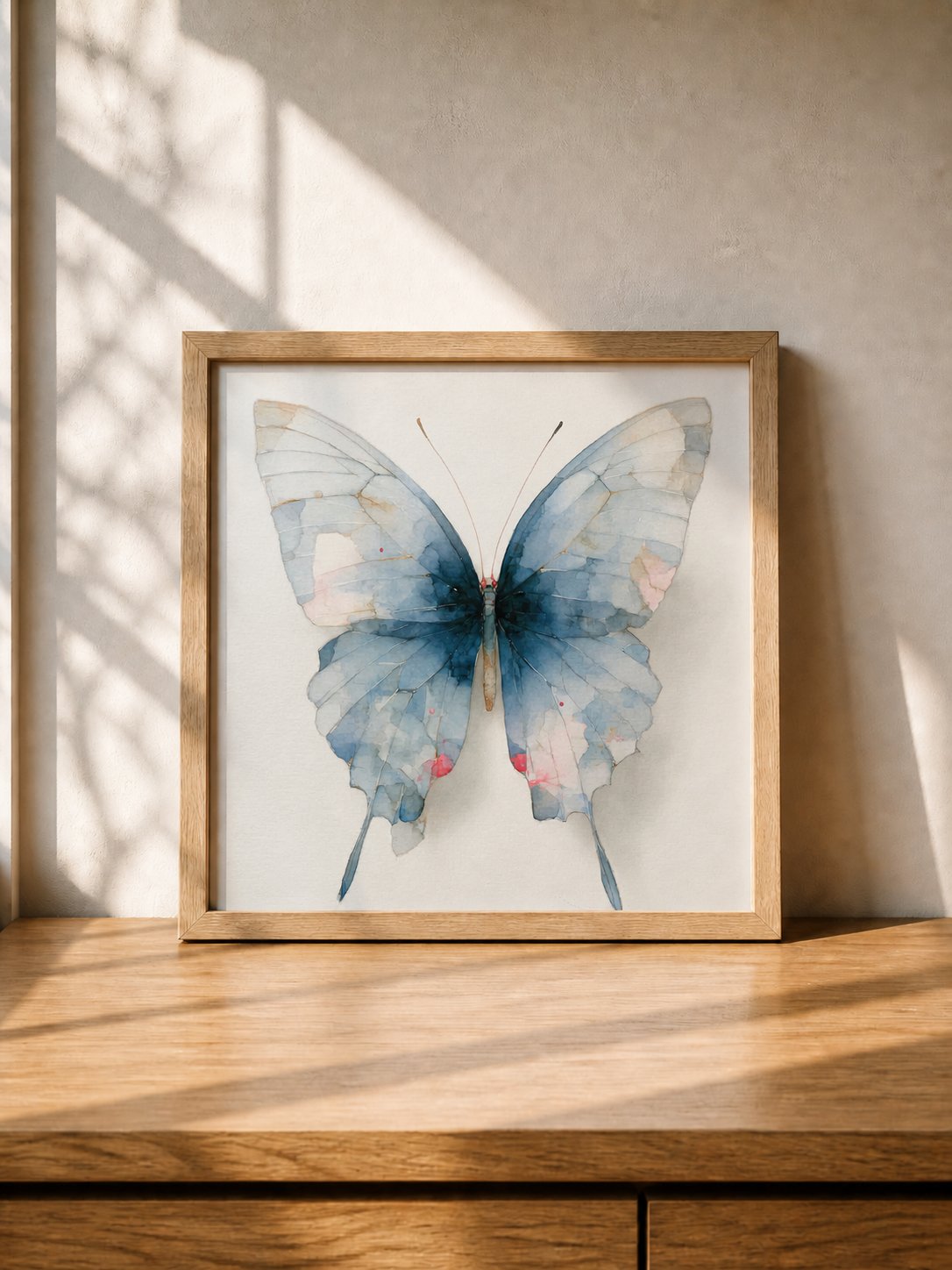 Pale Blue Watercolor Butterfly product image (1)