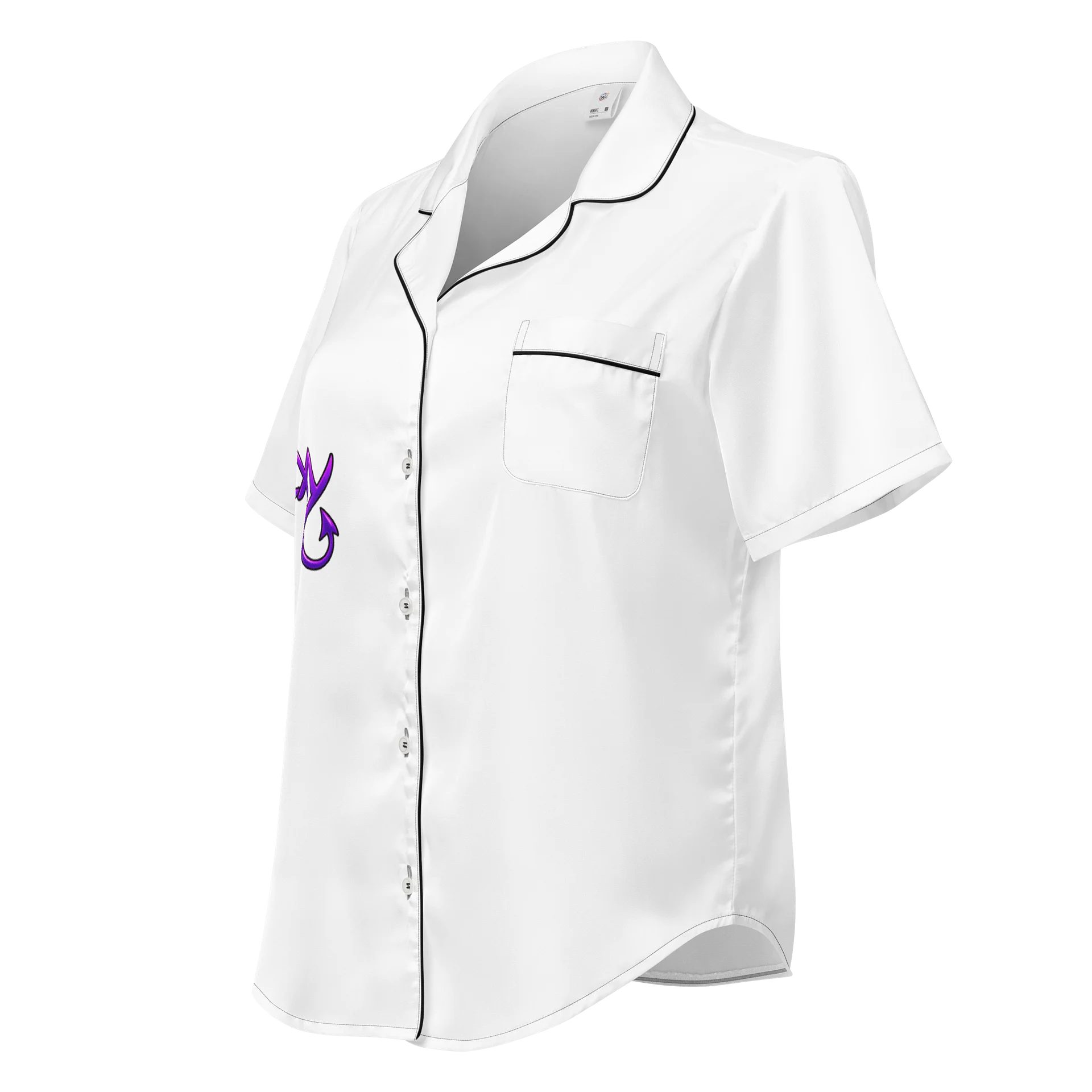 All-Over Print Women's Short Sleeve Pajama Top product image (1)