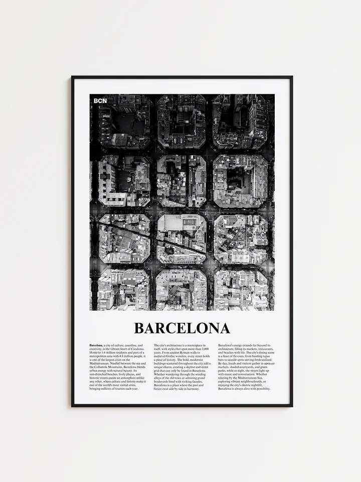 Barcelona 04 Newspaper Poster | Framed product image (1)