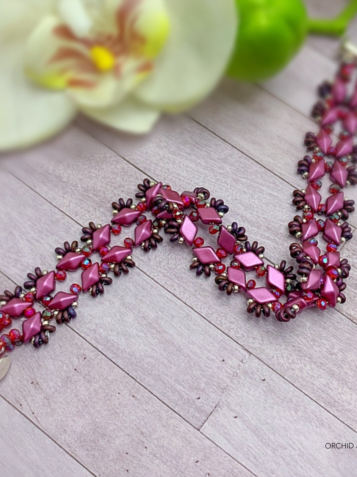 Starlight GemDuo Beaded Bracelet - Pink product image (1)