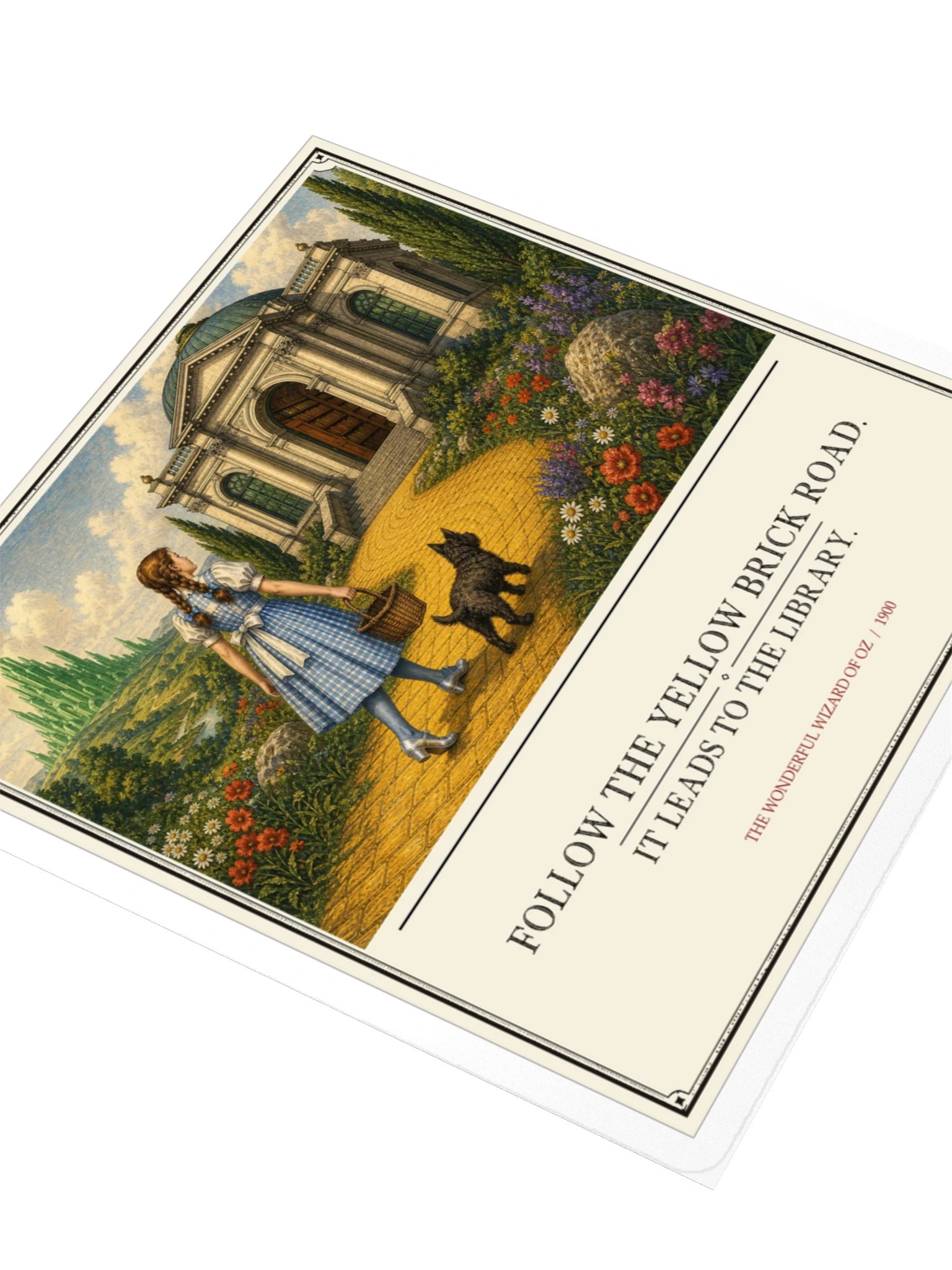 Follow Yellow Brick Road Leads Library -- The Wonderful Wizard of Oz Sticker product image (3)