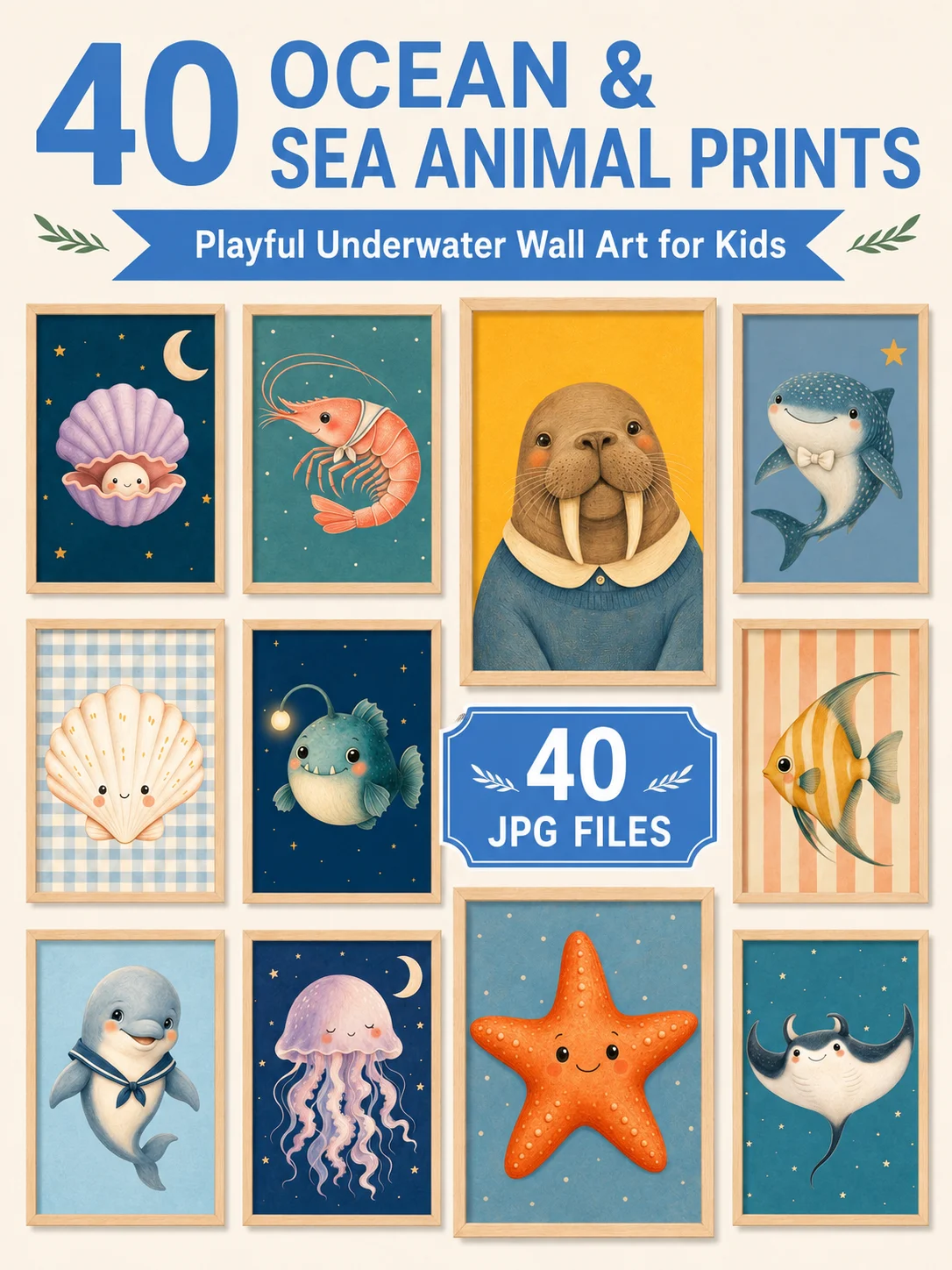 Kids Wall Art Bundle, Nursery Printable Art product image (5)