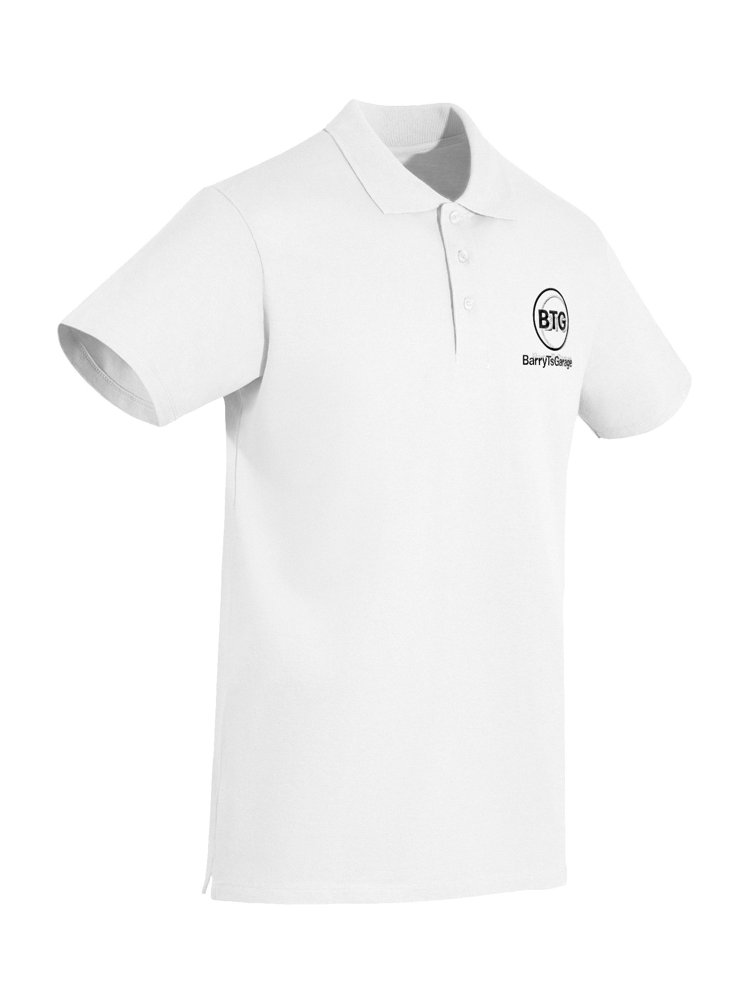 BarryTsGarage BTG White 100% Cotton Polo product image (2)