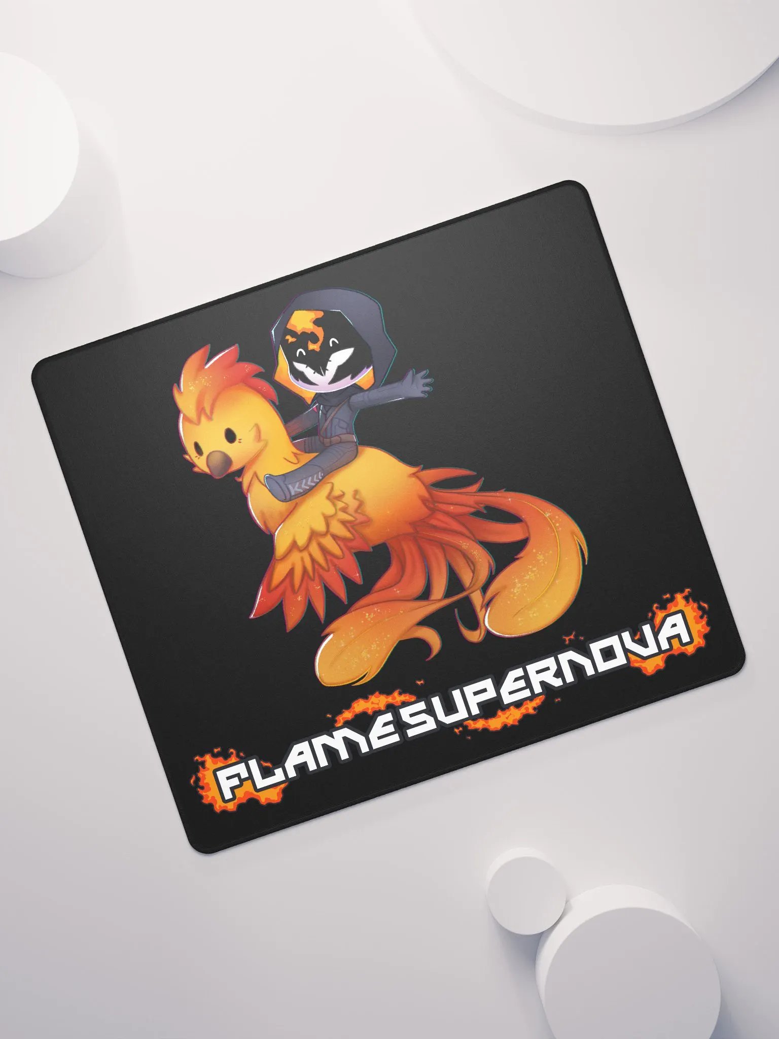 Phoenix Chibi Gaming Mousepad (Black) product image (7)