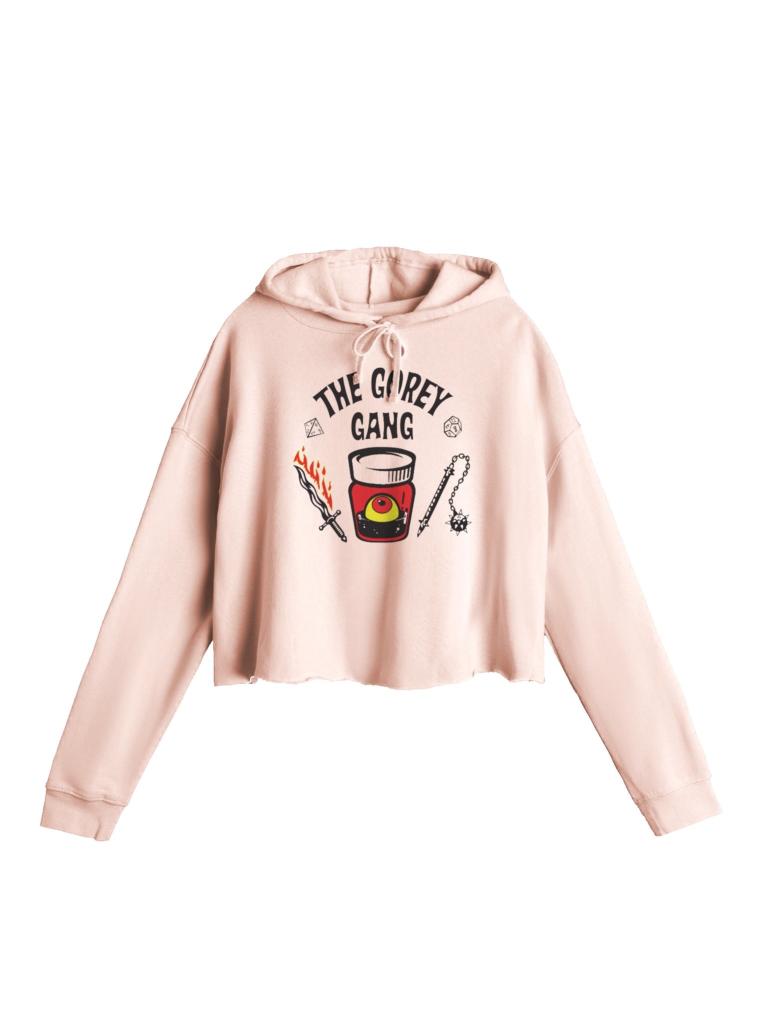 DnD Gang - Independent Trading Co. Women’s Lightweight Cropped Hoodie product image (2)