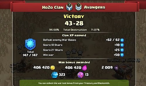 We made it to level 3 on @ClashofClans #clashofclans #hozoclan