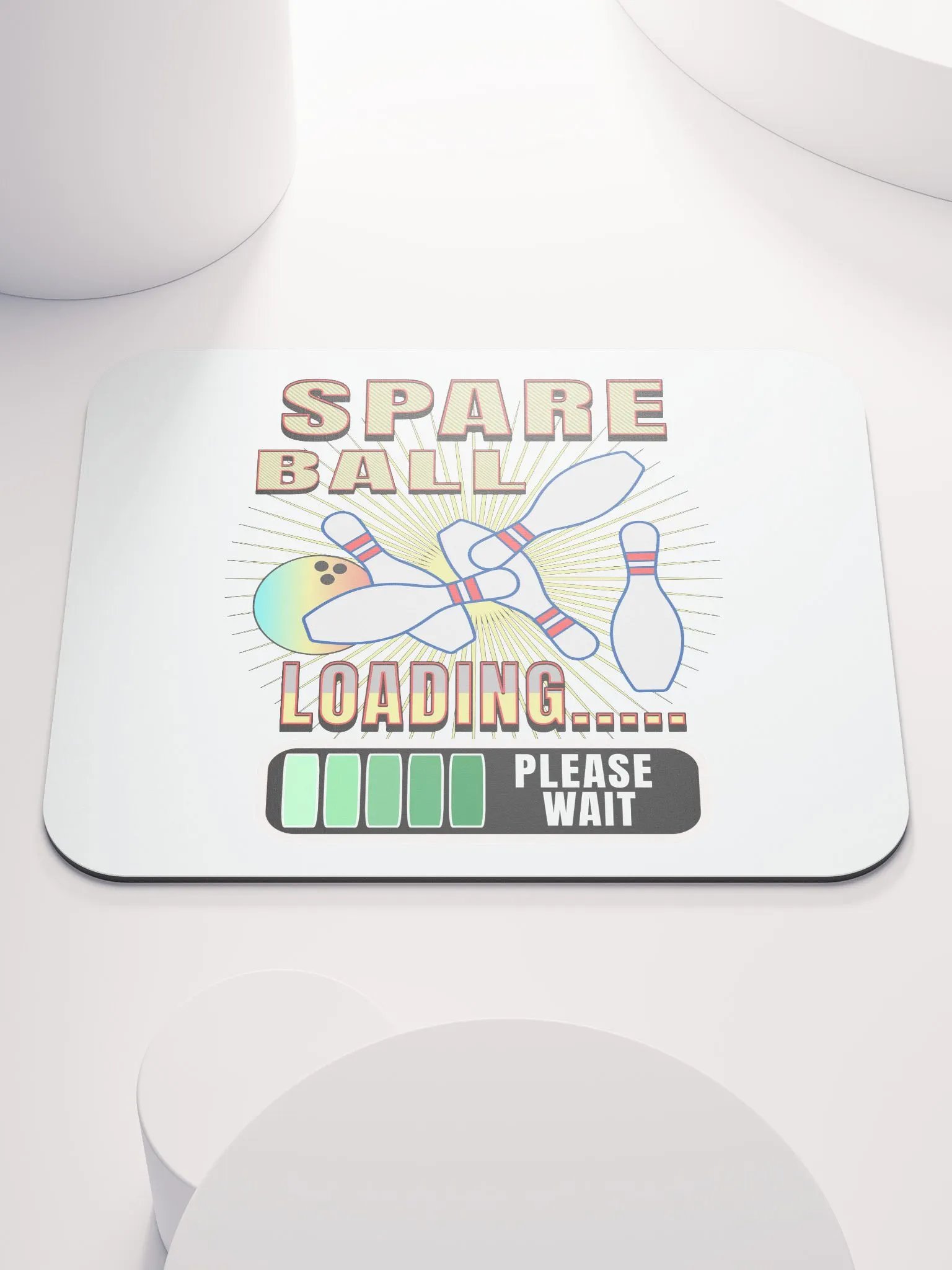 Spare Ball Bowling Loading Mouse Pad product image (1)