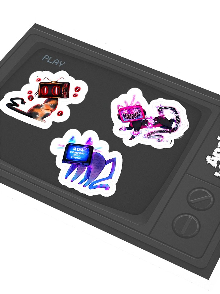 Analog Whiskers | Cat Sticker Sheet product image (1)