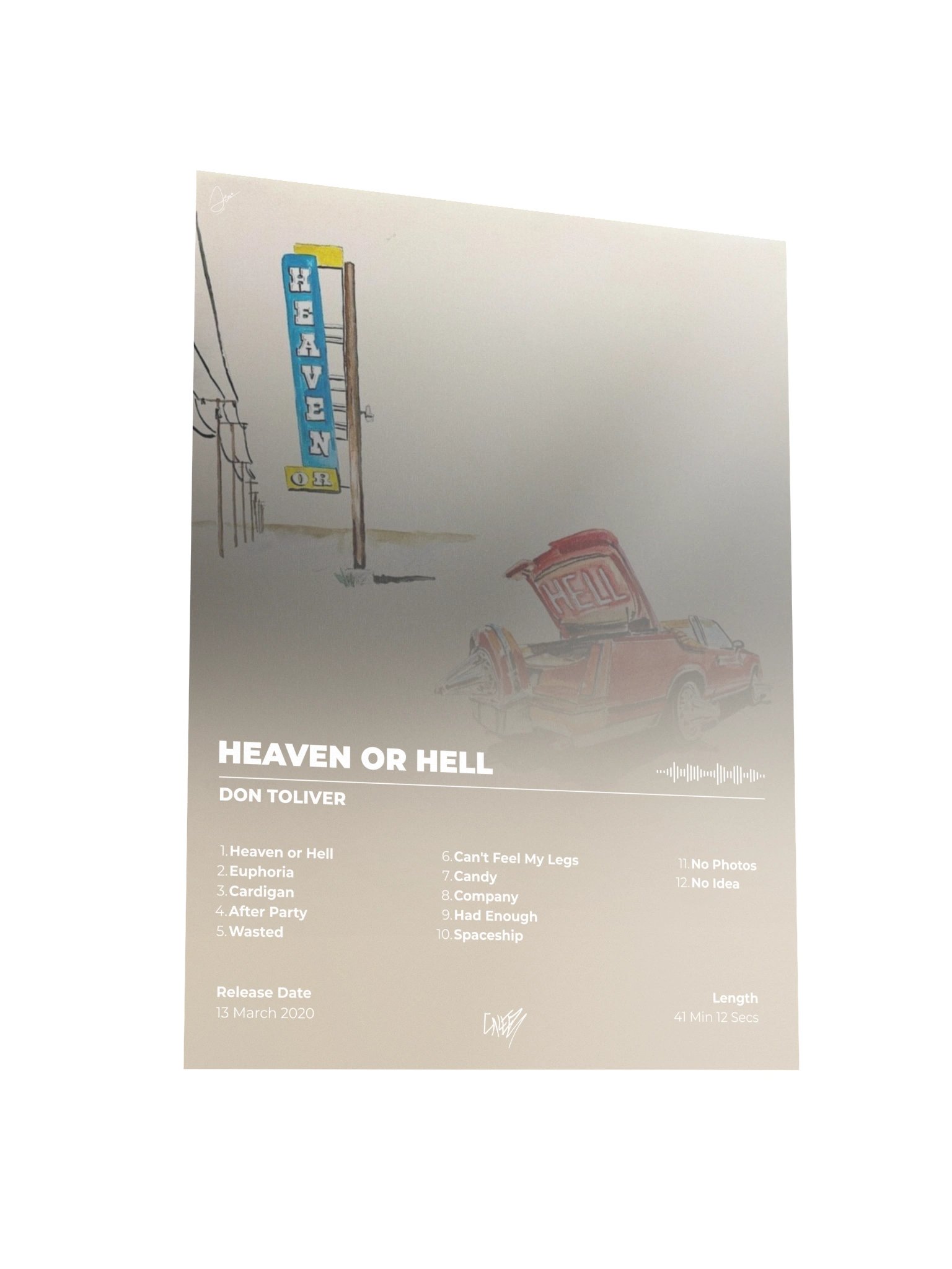 Heaven or Hell Don Toliver Album Poster product image (5)