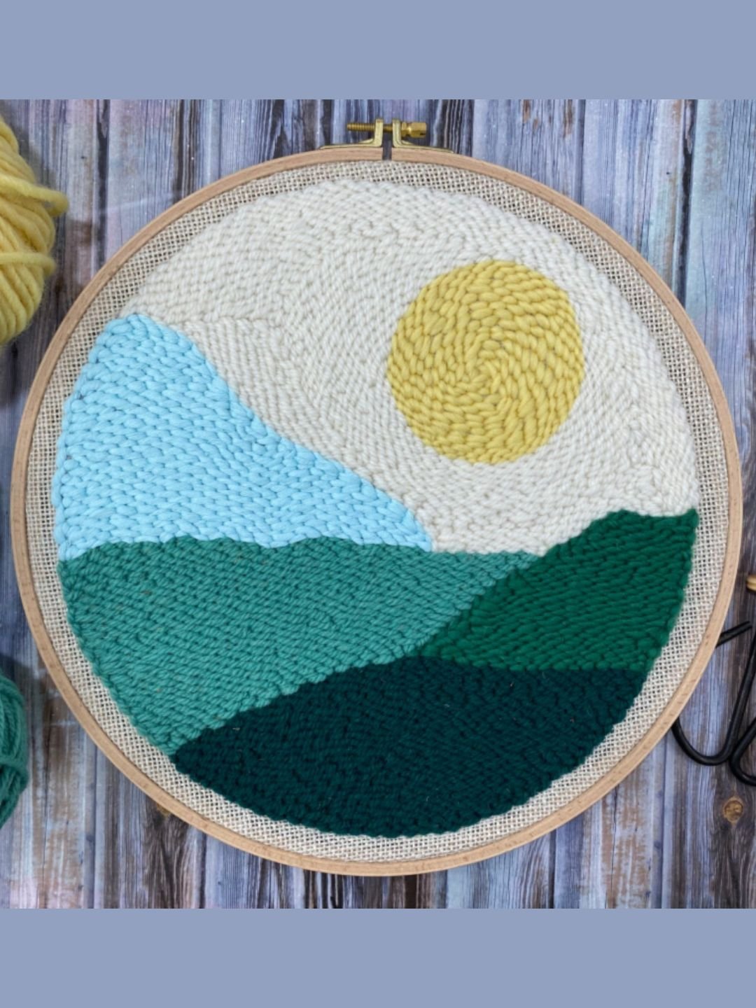 Sunny Landscape Punch Needle (Digital PDF Pattern) product image (1)