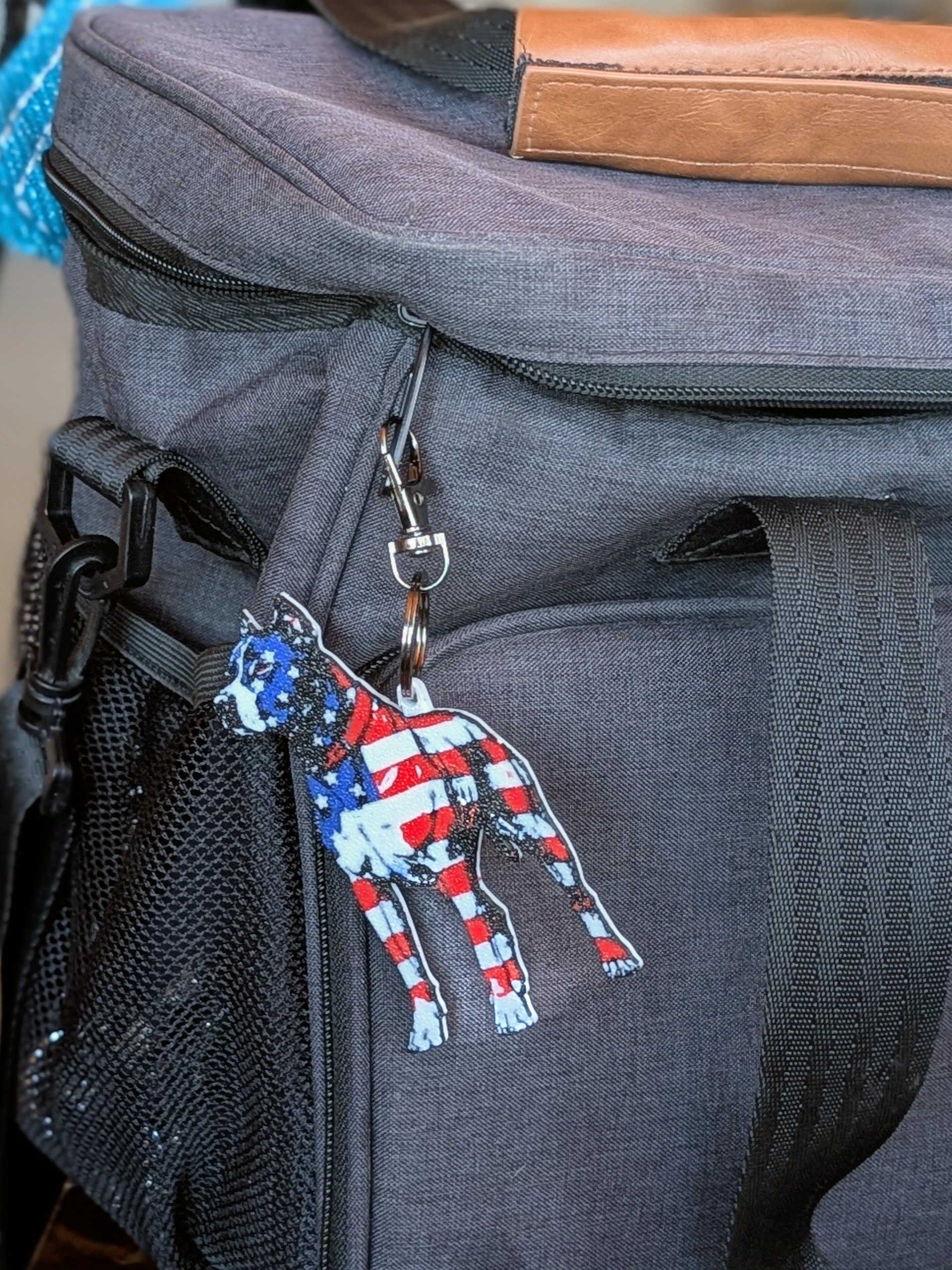 Stars & Stripes American Pit Bull Terrier Keychain product image (2)