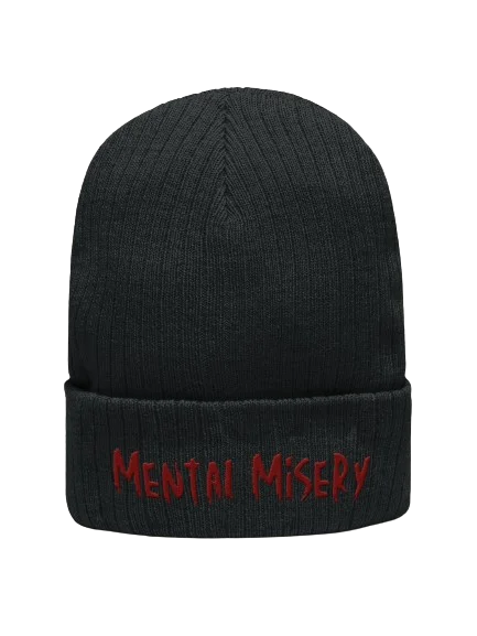 Mental Misery B&W Beanie product image (1)