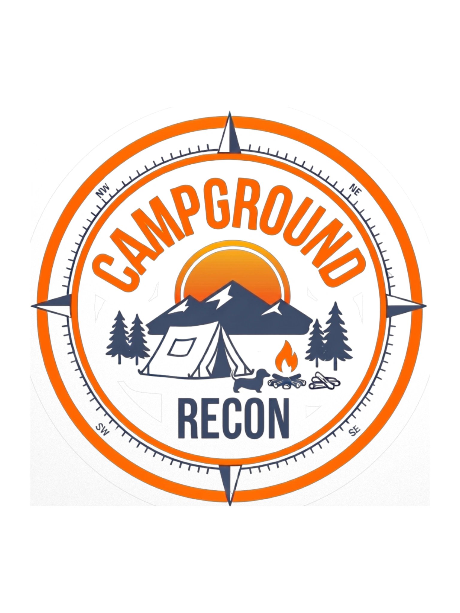 Campground Recon Sticker - Tent Logo product image (1)