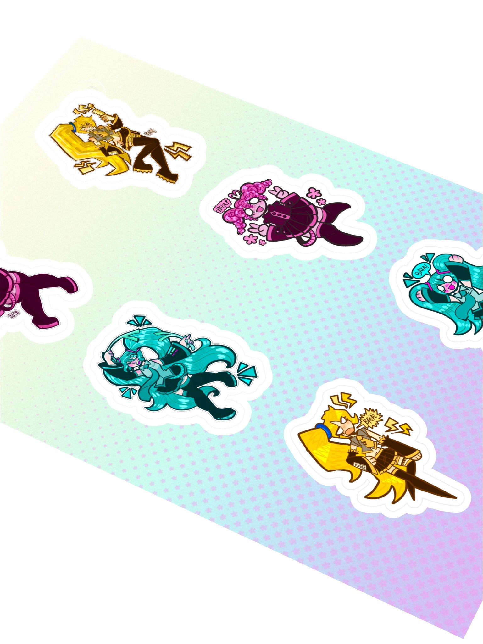 Triple Baka! Sticker Sheet product image (2)