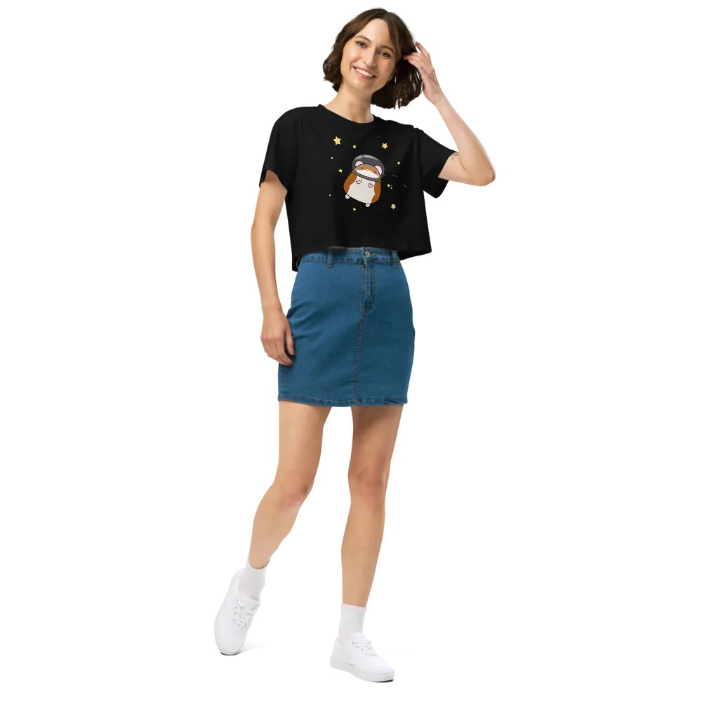 Space Hamster Premium Crop Tee product image (11)