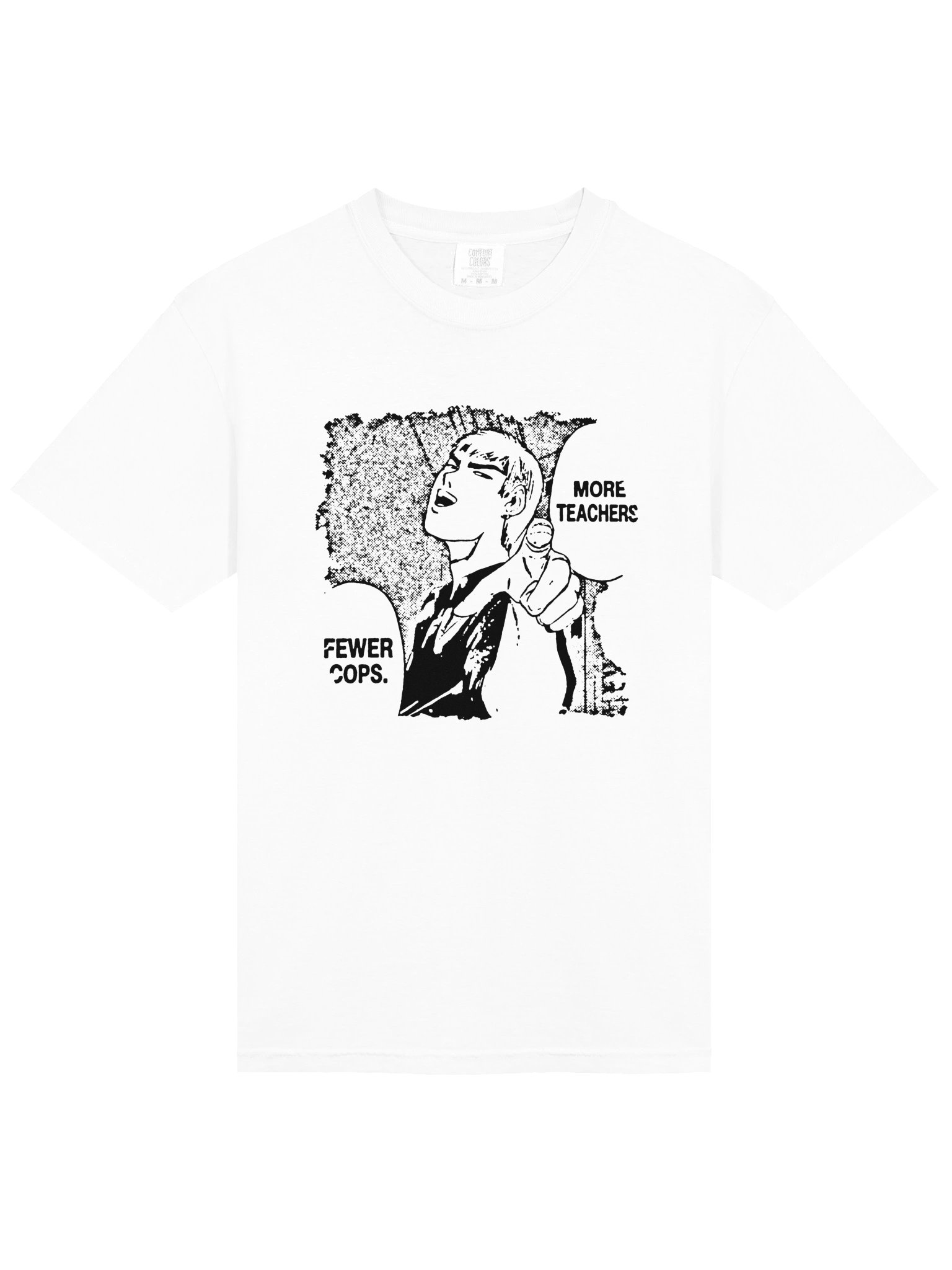 MORE TEACHERS ! T-shirt. white vers. product image (4)