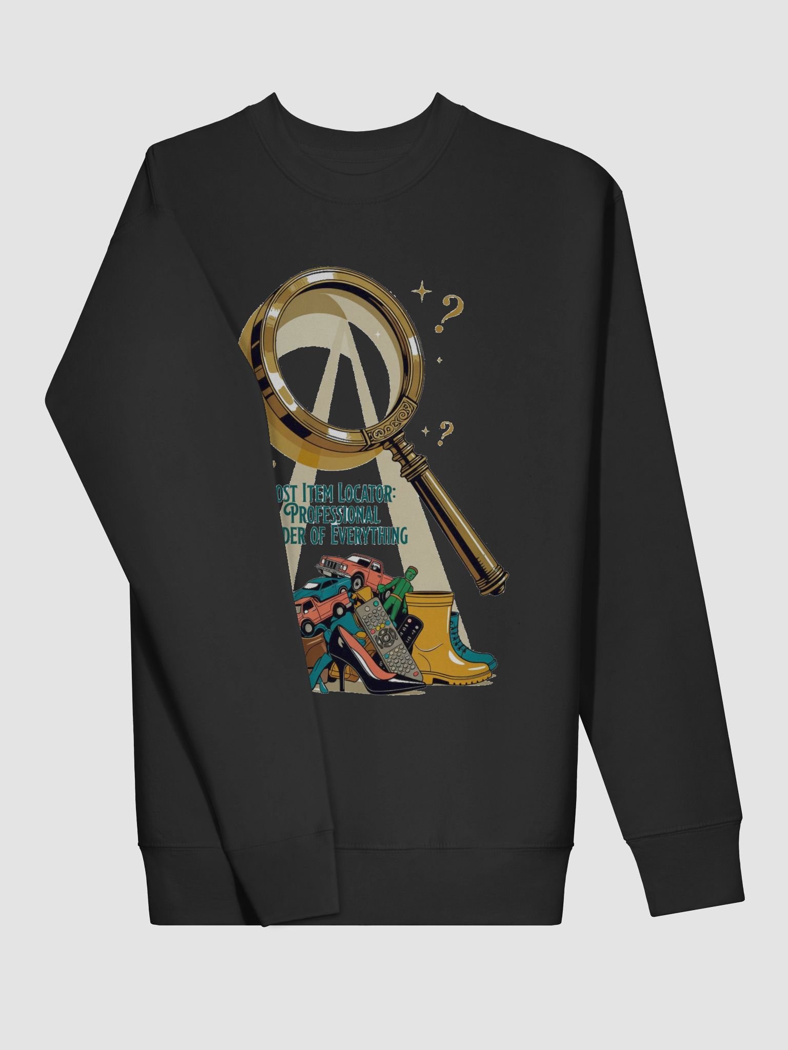 Lost Item Locator Sweatshirt, Professional black Pullover, Funny Mom Gift product image (3)