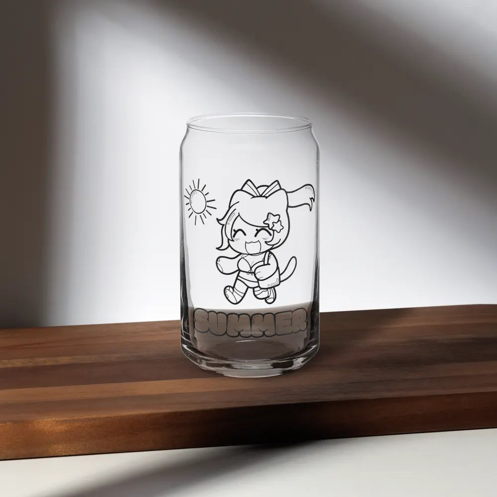 Summer Time Glass Cup product image (35)