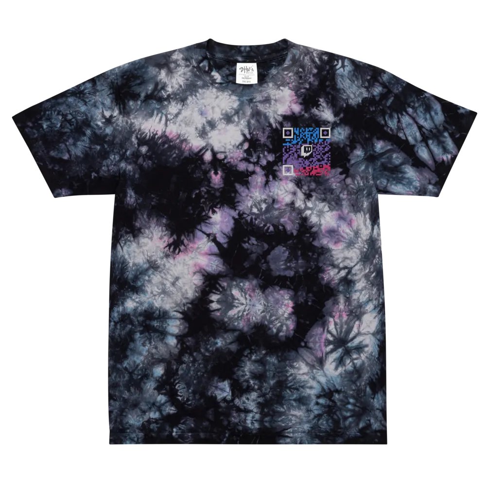 MA Twitch QR Code Tie-Dye Tee product image (3)