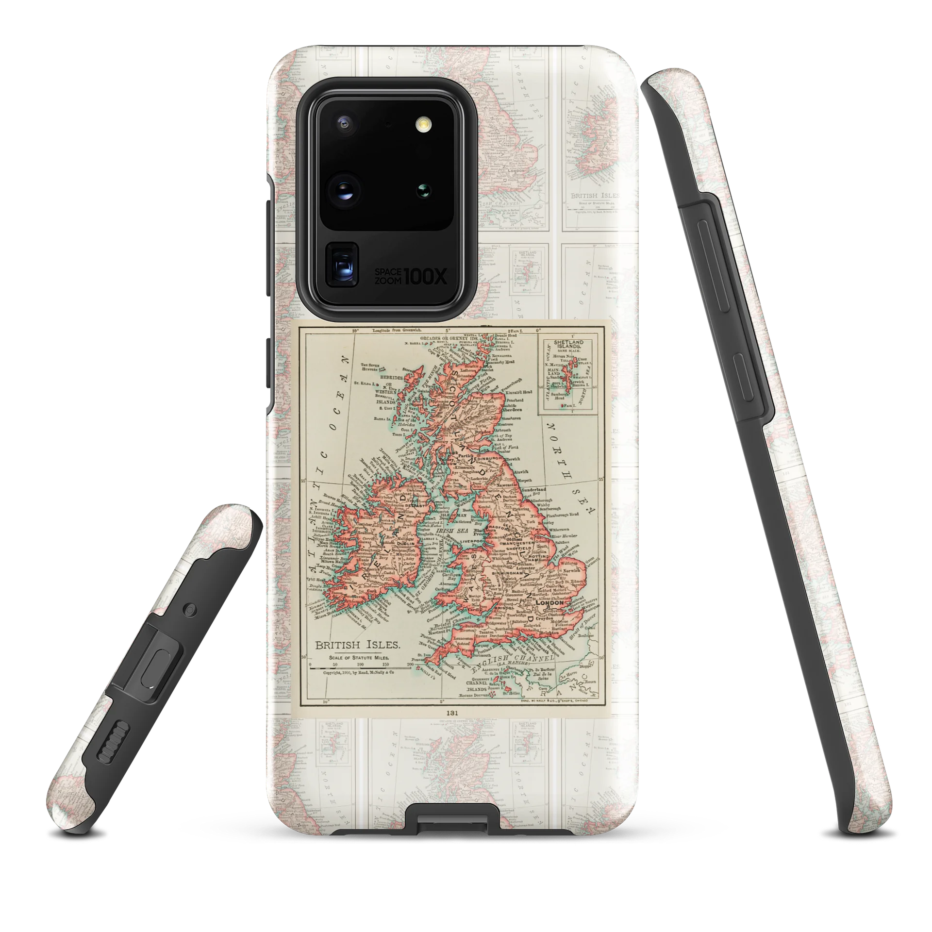 Vintage British Isles Map Samsung® Tough Case product image (7)