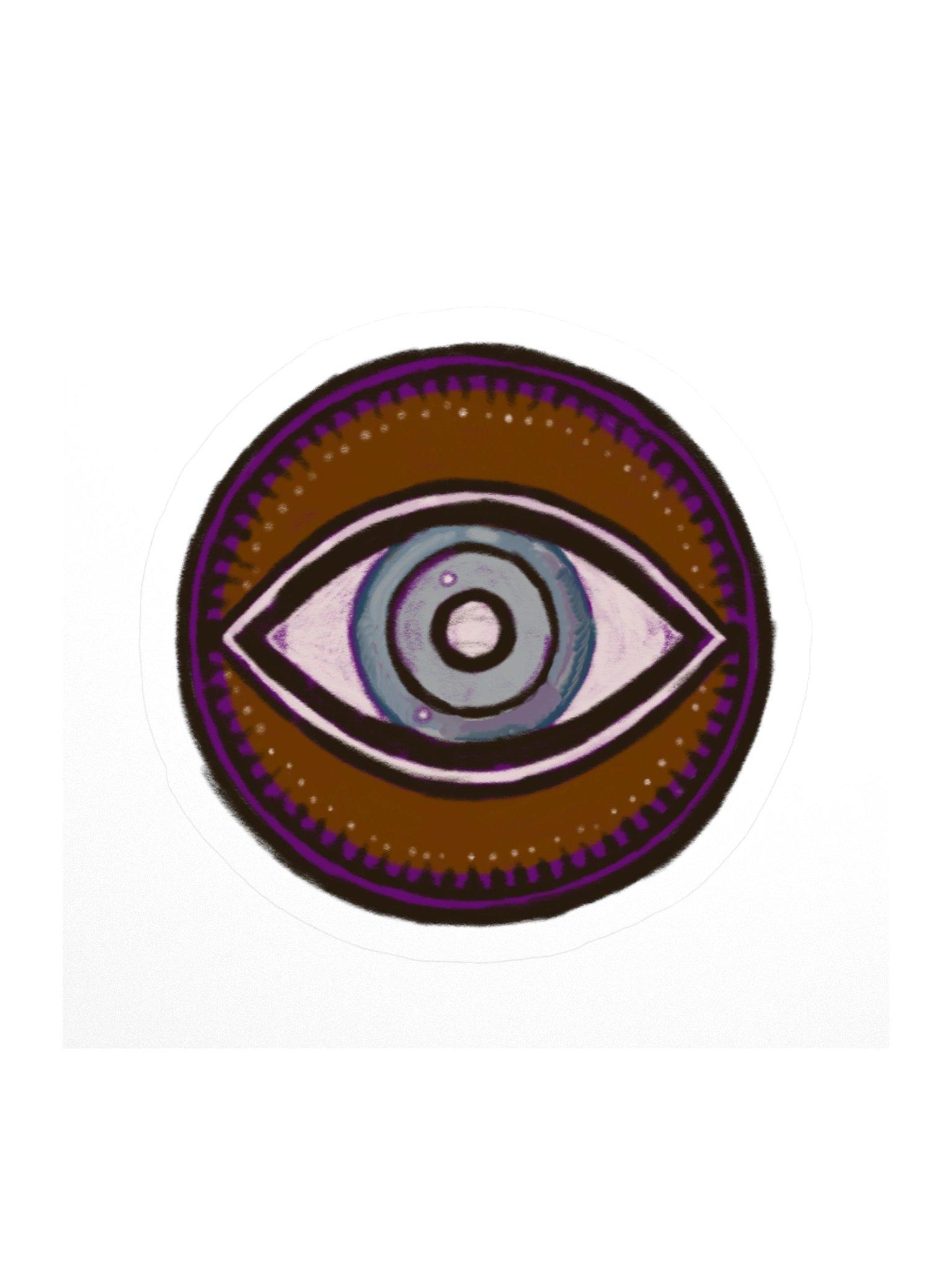 The Warding Eye, Evil Eye Protection Sticker (3 inch vinyl) product image (1)