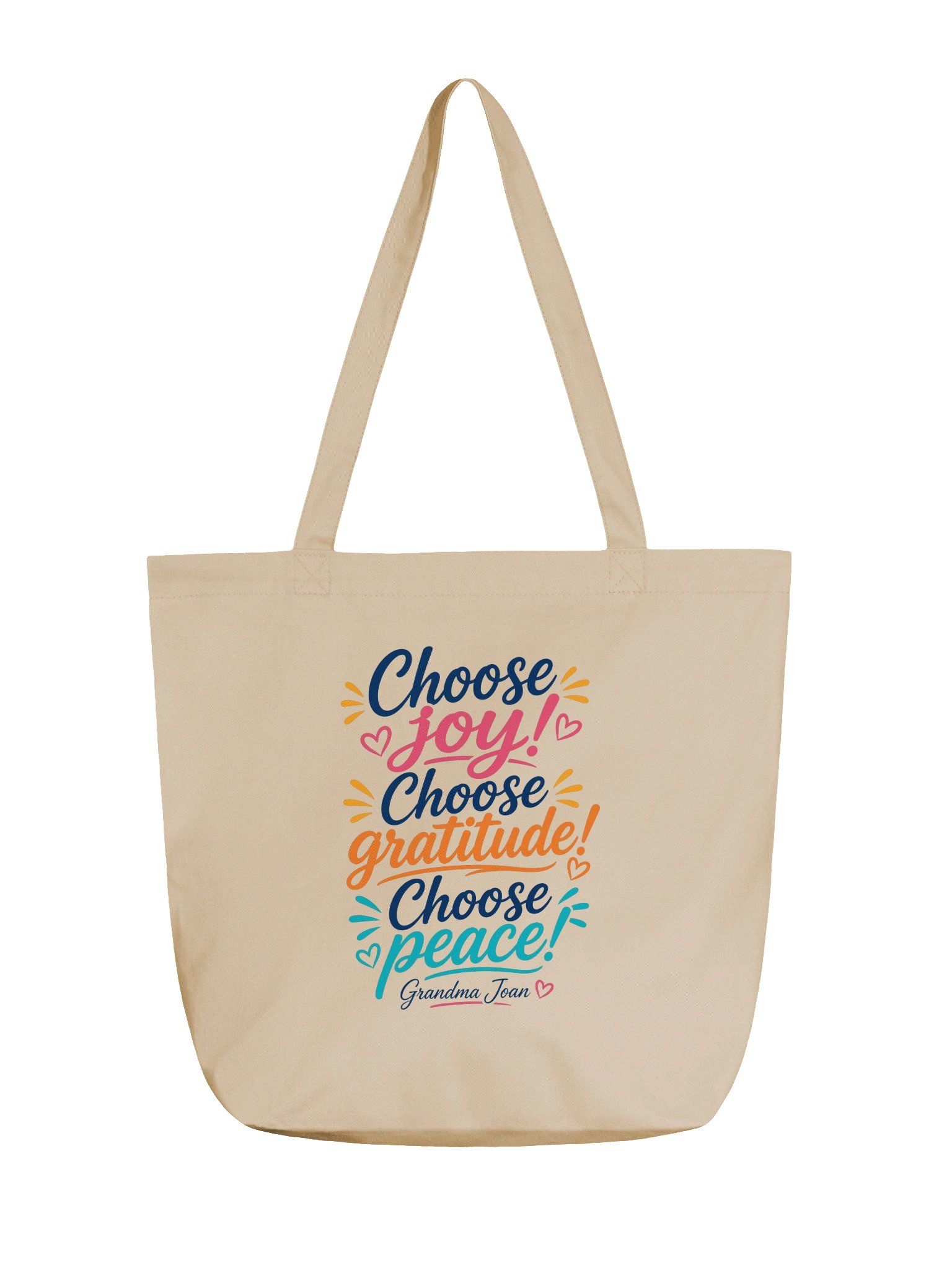 Choose Joy! Choose Gratitude! Choose Peace! - tote bag product image (1)