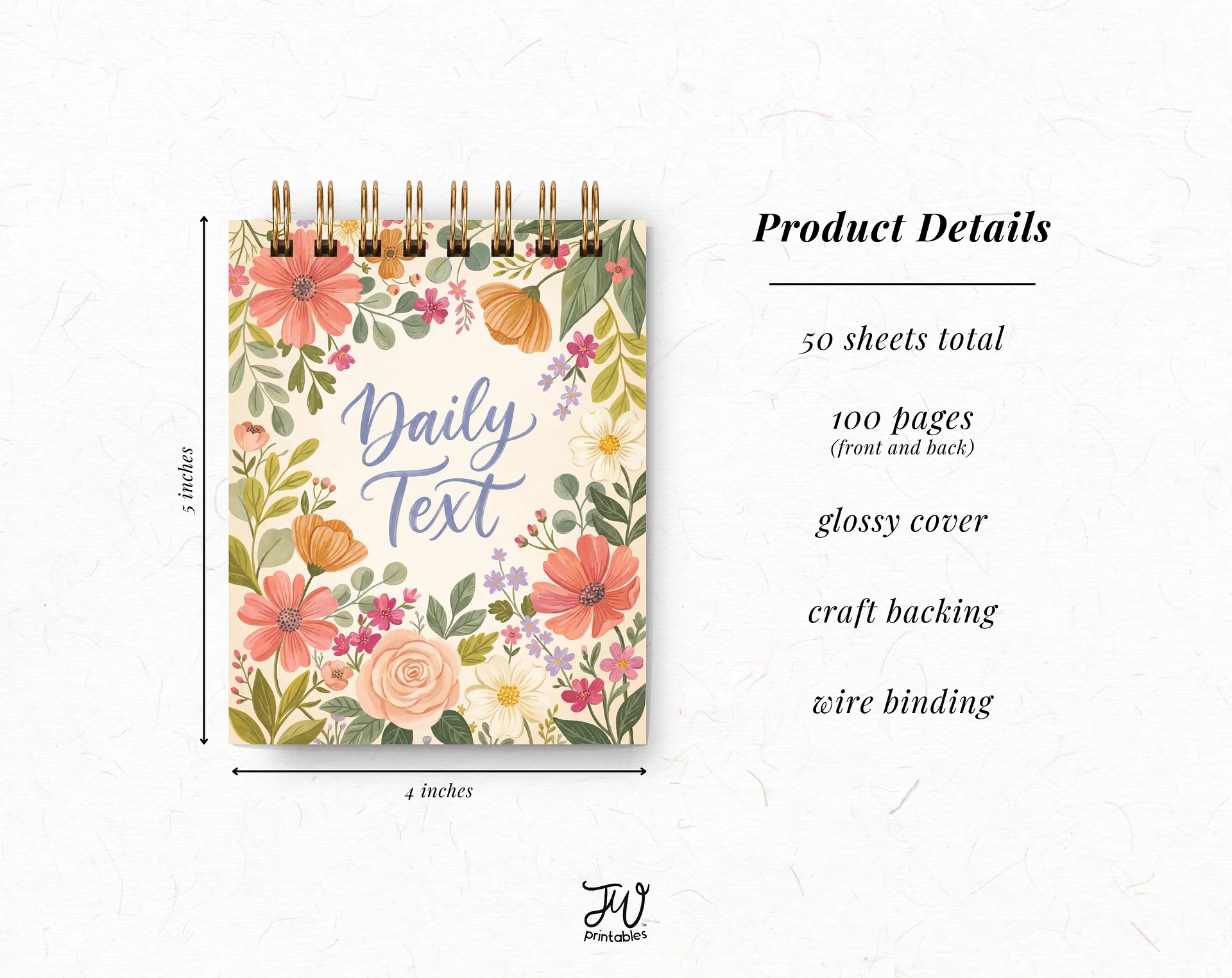 Daily Text Mini Jotter Notebook product image (5)