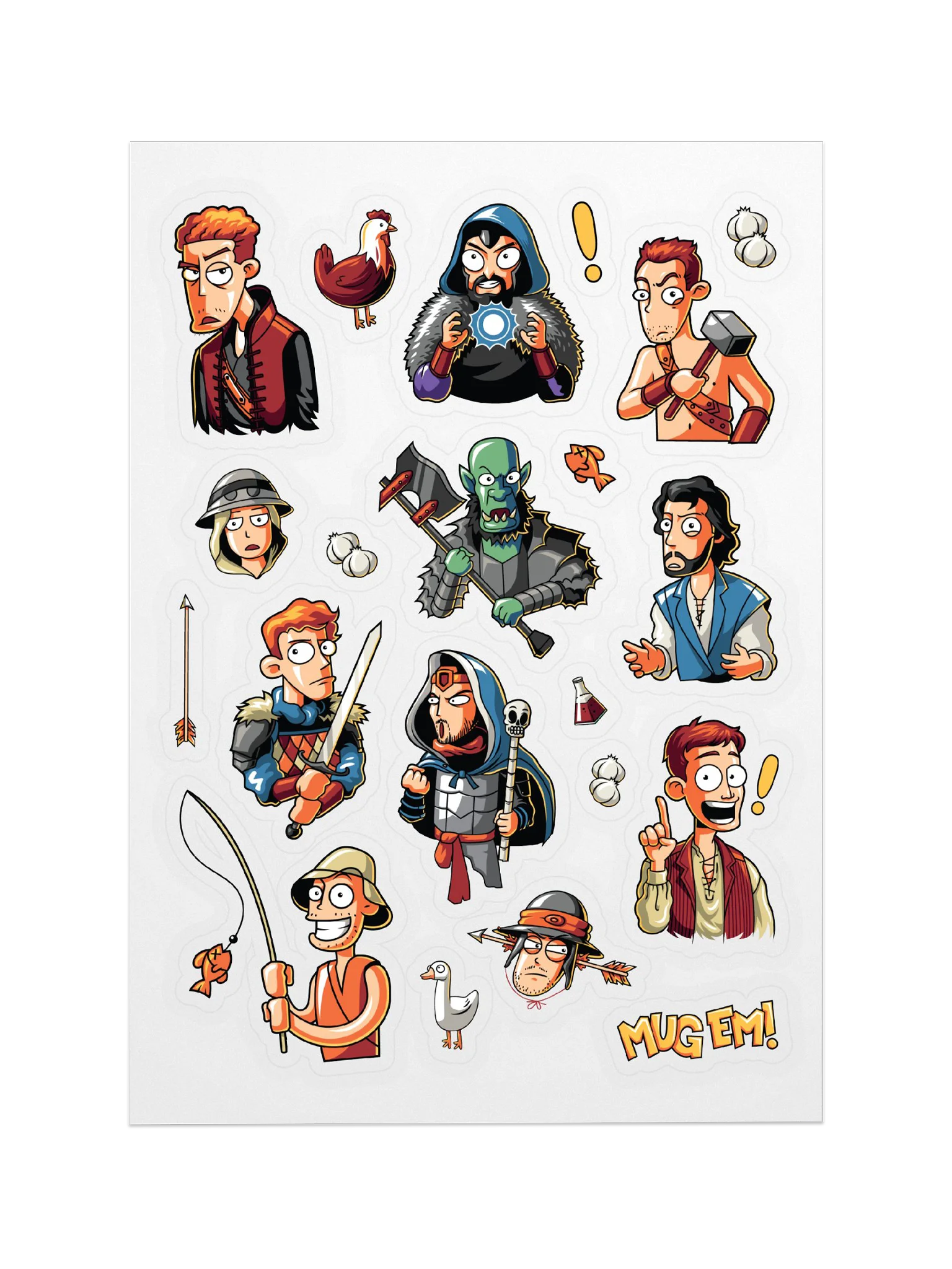 Epic NPC Man Sticker Sheet product image (1)