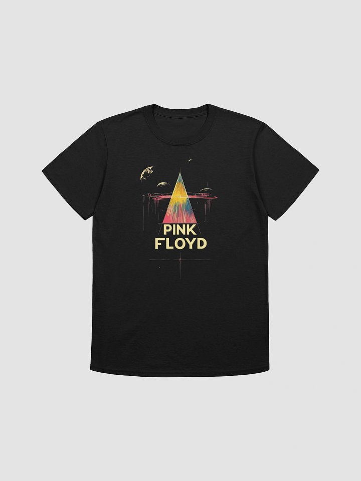 Pink Floyd Prism Art T-Shirt | Psychedelic Dark Side Inspired Triangle Design Rock Tee product image (1)