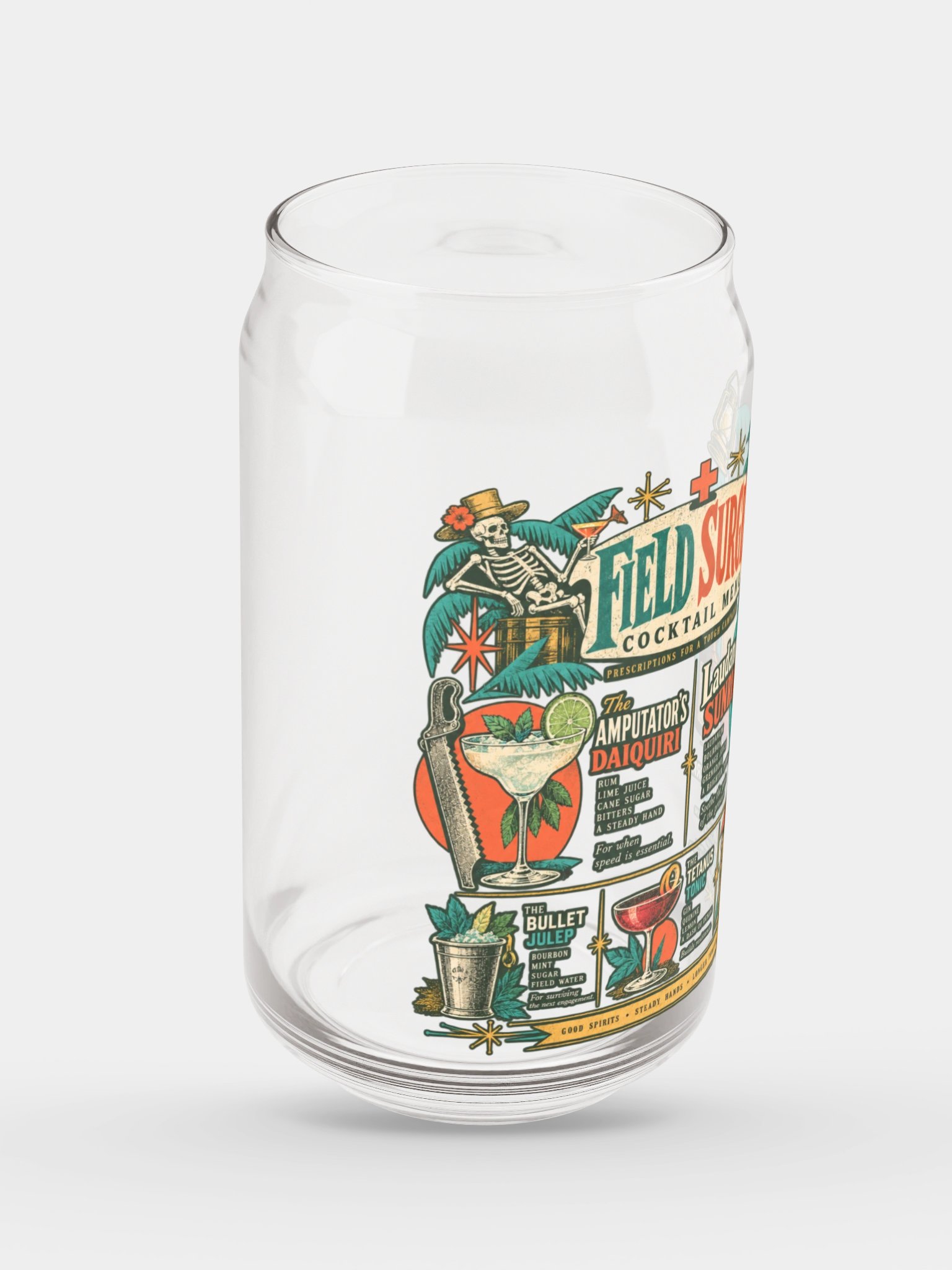 Prescriptions for a Tough Campaign: Field Surgery Cocktail Glass product image (4)