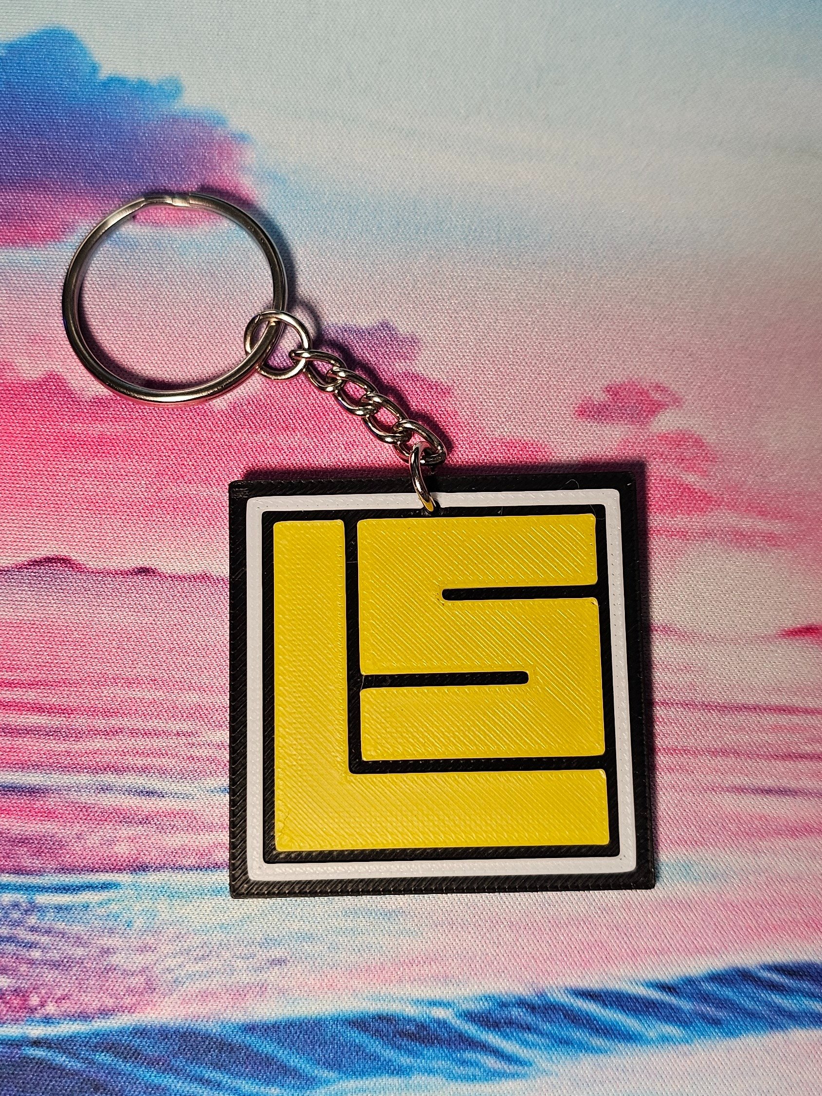 LS Square 3D Printed Key Chain product image (3)