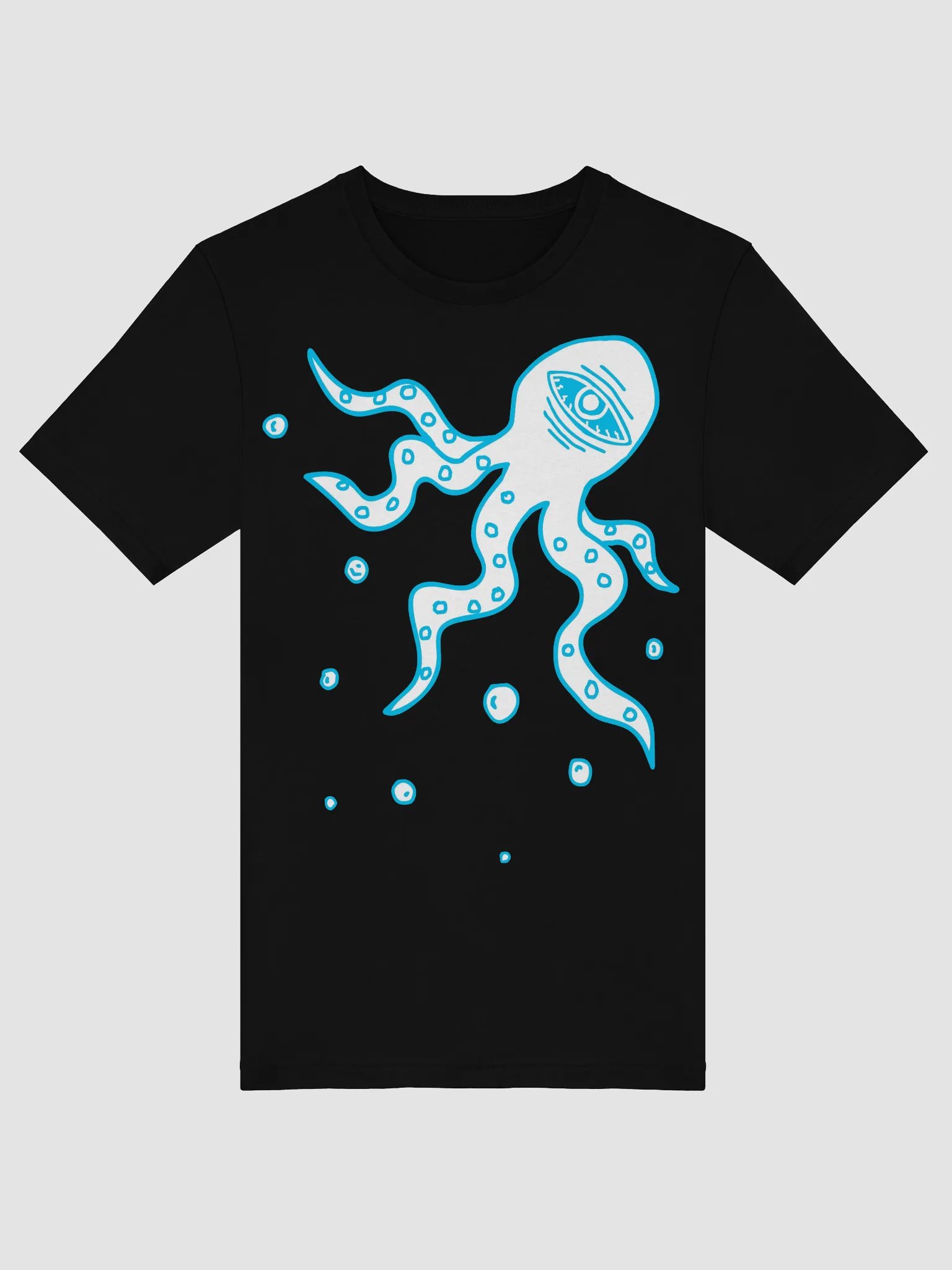 White Octopus T-Shirt product image (5)