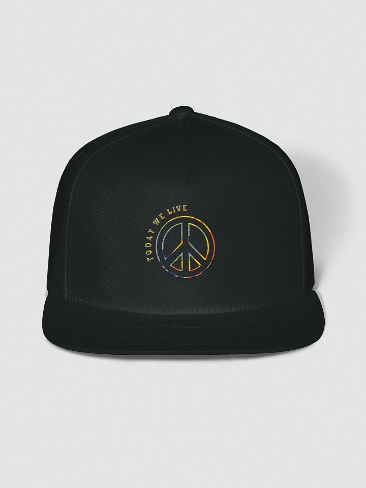 Peace symbol tie-dye snapback product image (1)