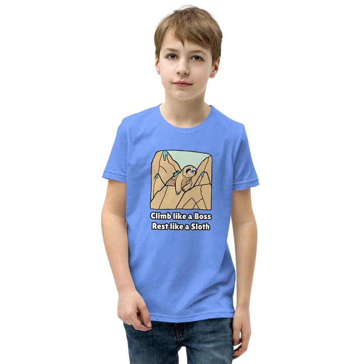 Climb Like a Boss Rest Like a Sloth - Youth Climbing T-Shirt product image (21)