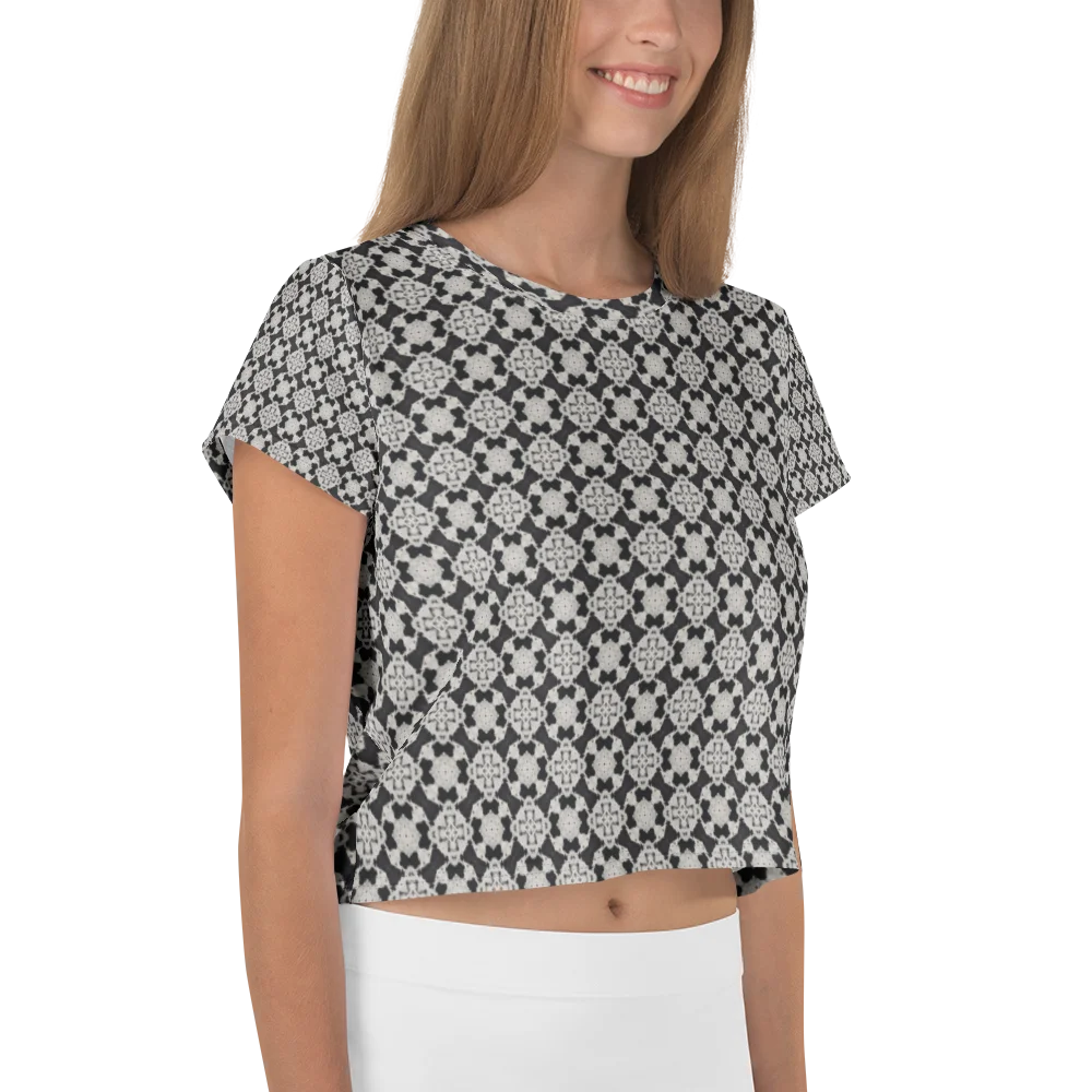 Monochrome Mosaic Crop Tee product image (4)