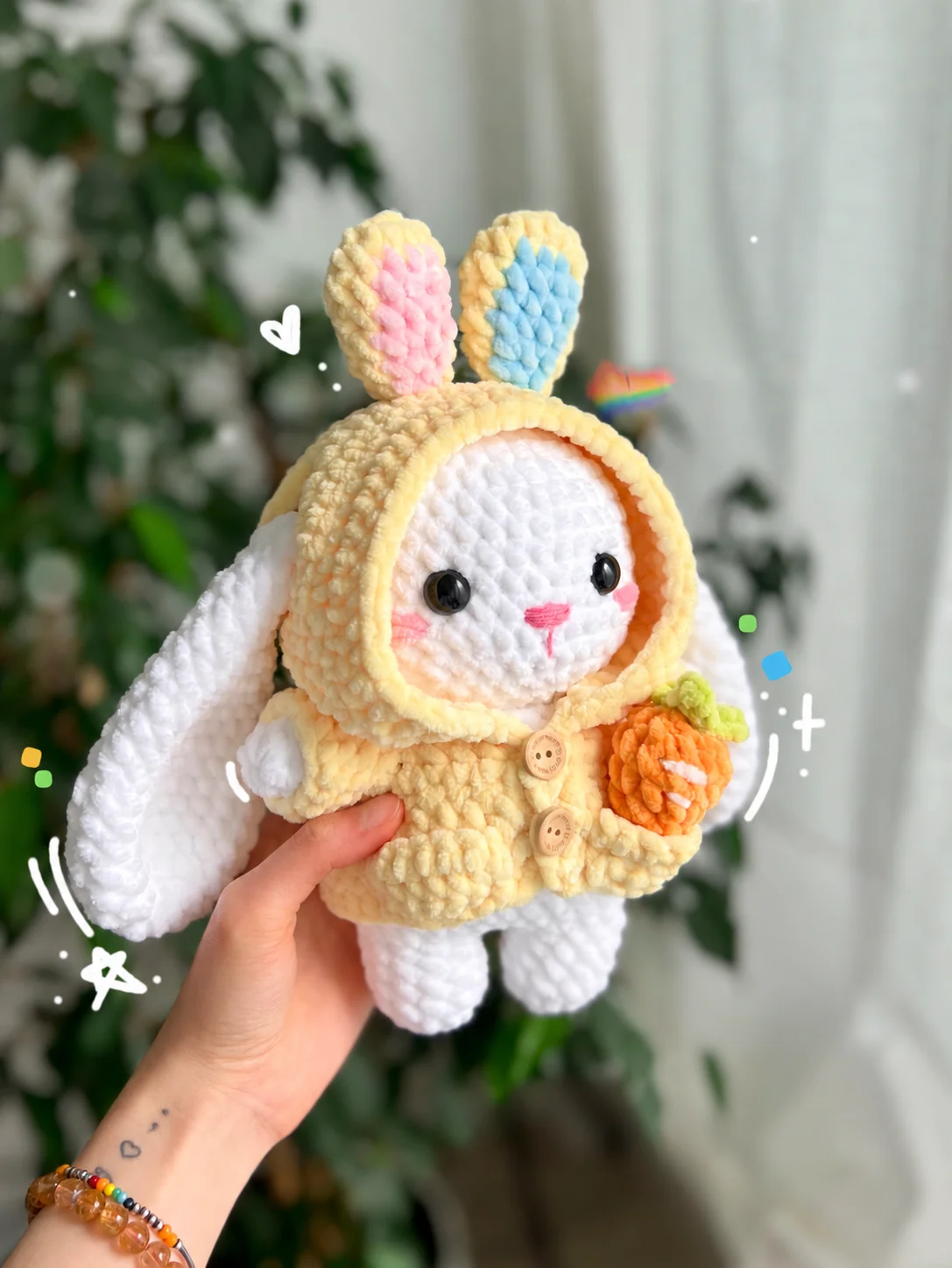 Bunnitty with Hoodie - Bunny & Kitty Crochet Pattern | English PDF product image (4)