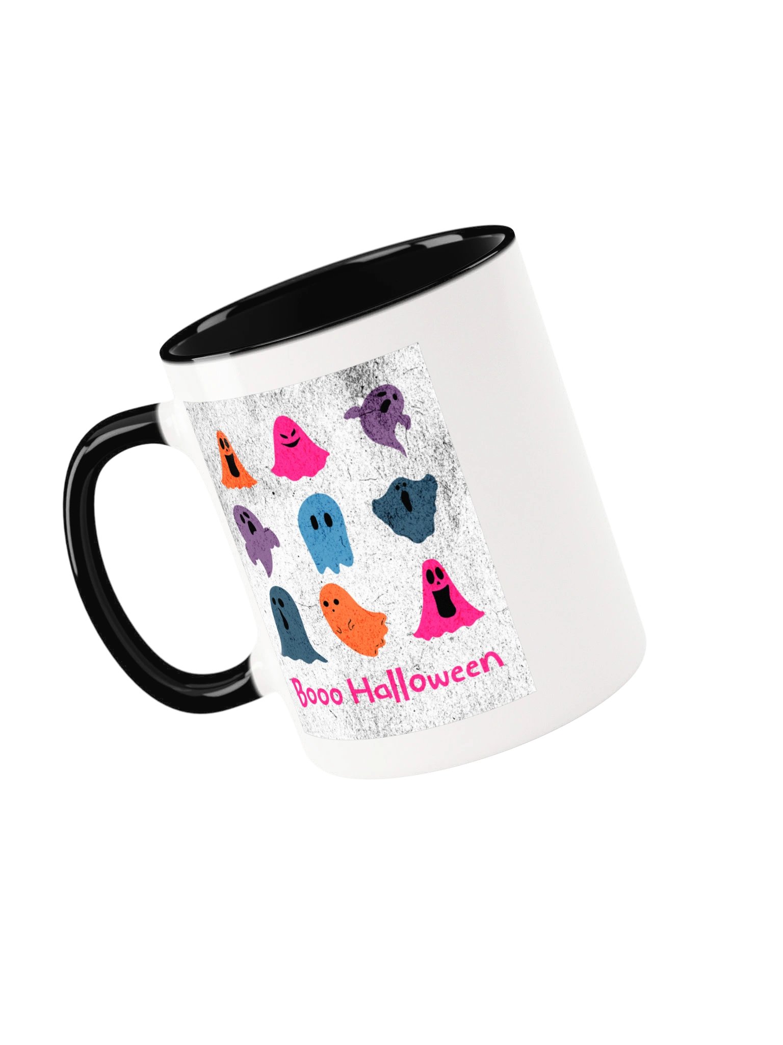 Booo Halloween Mug - Cute Colorful Ghosts Halloween Coffee Mug | Funny Retro Ghost Mug product image (37)