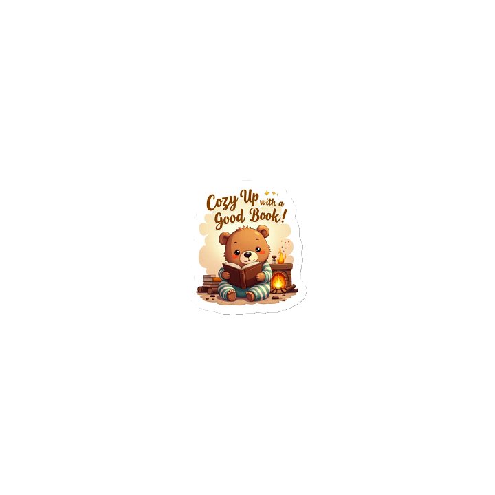 Cozy Up with a Good Book - Cute Bear Magnet product image (1)