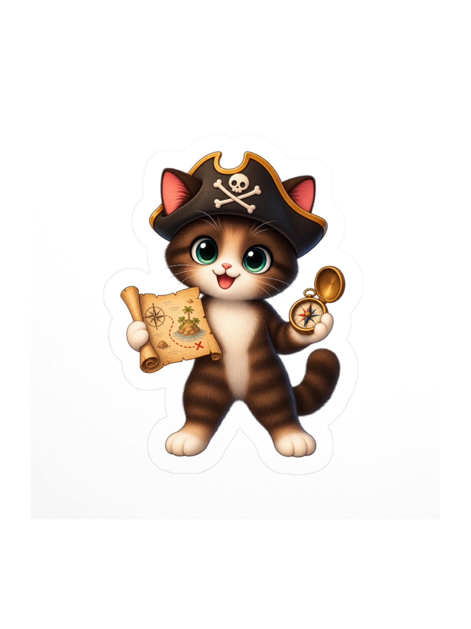 Mocha Treasure Navigator Sticker product image (3)