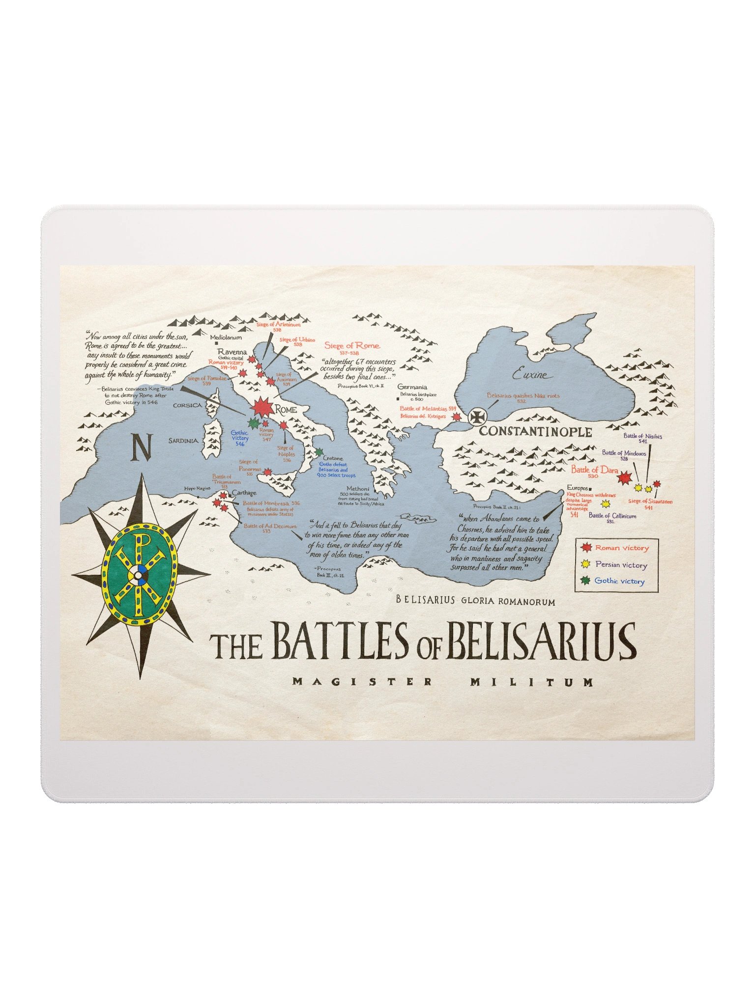 The Battles of Belisarius - Gaming Mouse Pad product image (2)