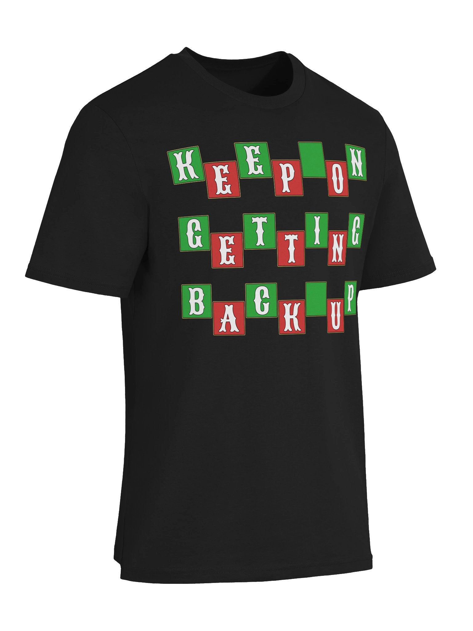 Keep On Getting Back Up Resilience Unisex Organic Cotton Graphic T-shirt product image (42)