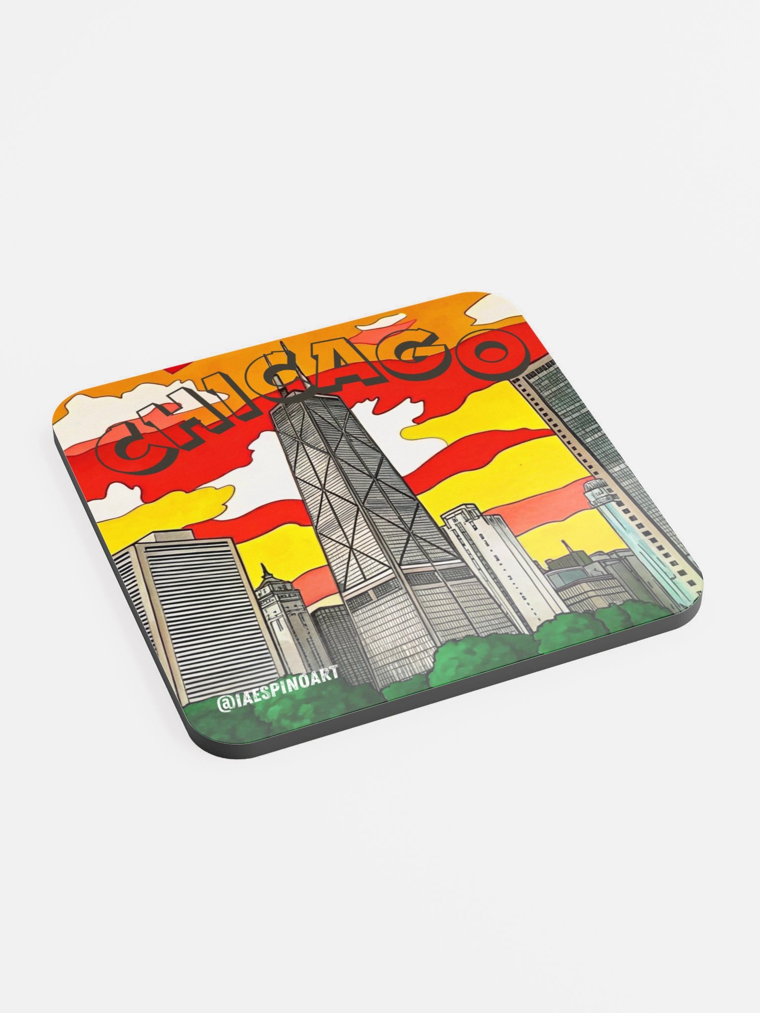 Chicago Gloss Coaster product image (2)